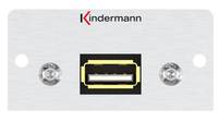 Kindermann Konnect 50 alu - Modulares Faceplate-Snap-In