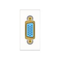 Kindermann Konnect flex 45 click VGA 1 m - Modulares Faceplate-Snap-In