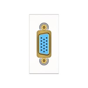 Kindermann Konnect flex 45 click VGA 1 m - Modulares Faceplate-Snap-In