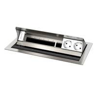 Kindermann Tischeinbaugehäuse 6-f.,2xStrom,eds 7492000062