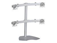 Chief Quad Monitor Table Stand - Silber