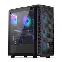 endorfy Signum 300 ARGB Midi-Tower PC-Gehäuse Schwarz 4 Vorinstallierte LED Lüfter, Seitenfenster, Staubfilter