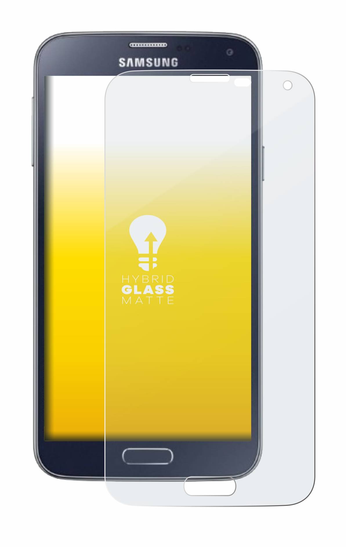 upscreen Flexible Panzerglasfolie für Samsung Galaxy S5 / S5 Neo Schutzglas 9H Hybridglas Matt Entspiegelt