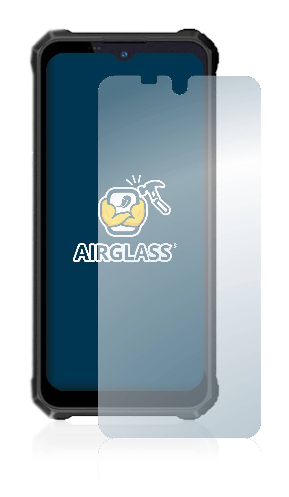 BROTECT AirGlass Flexible Panzerglasfolie für Oukitel WP15 Klar Transparent