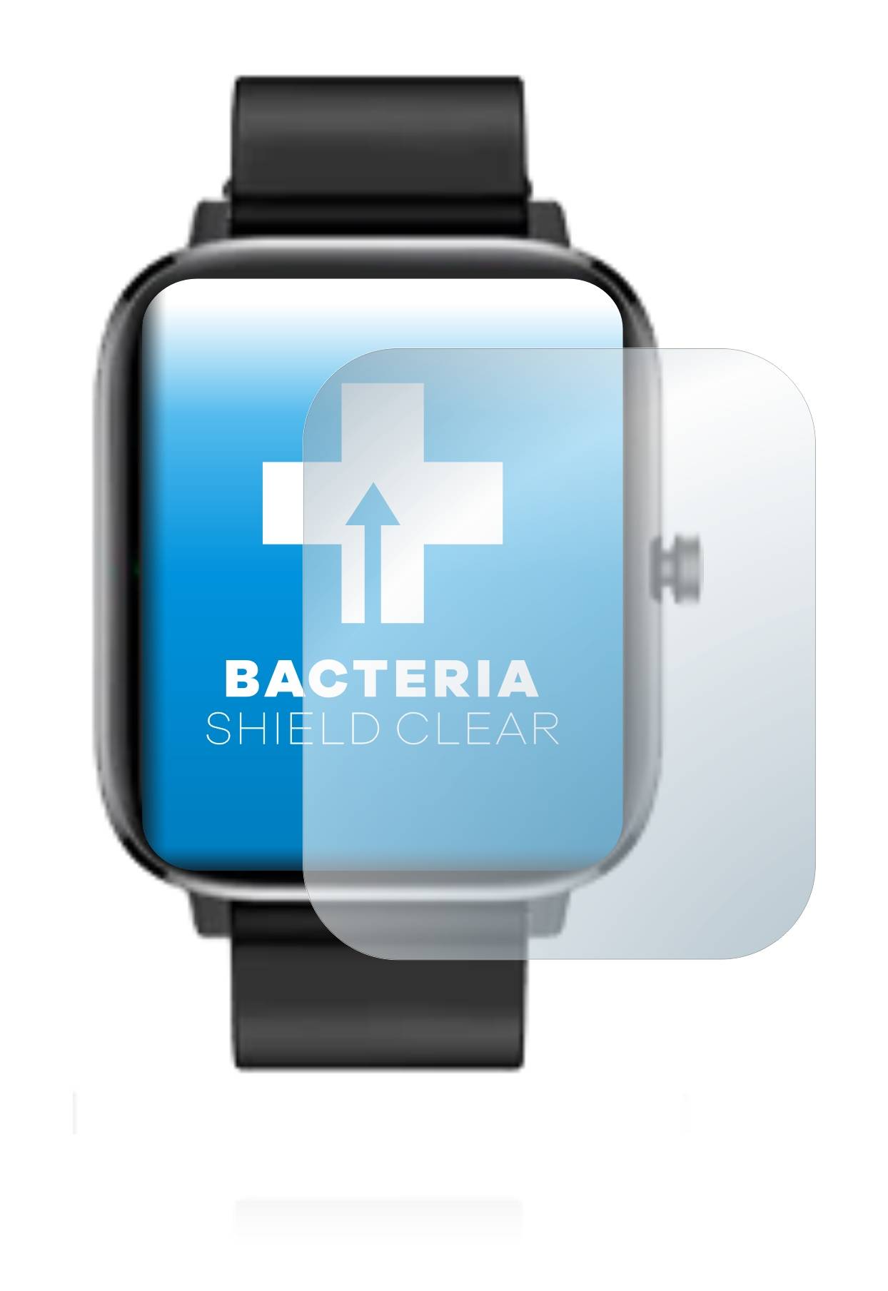 upscreen Bacteria Shield Clear Premium Antibakterielle Displayschutzfolie für XWatch Pro