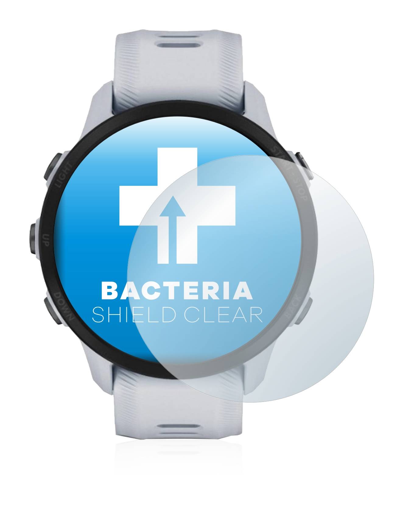 upscreen Bacteria Shield Clear Premium Antibakterielle Displayschutzfolie für Garmin