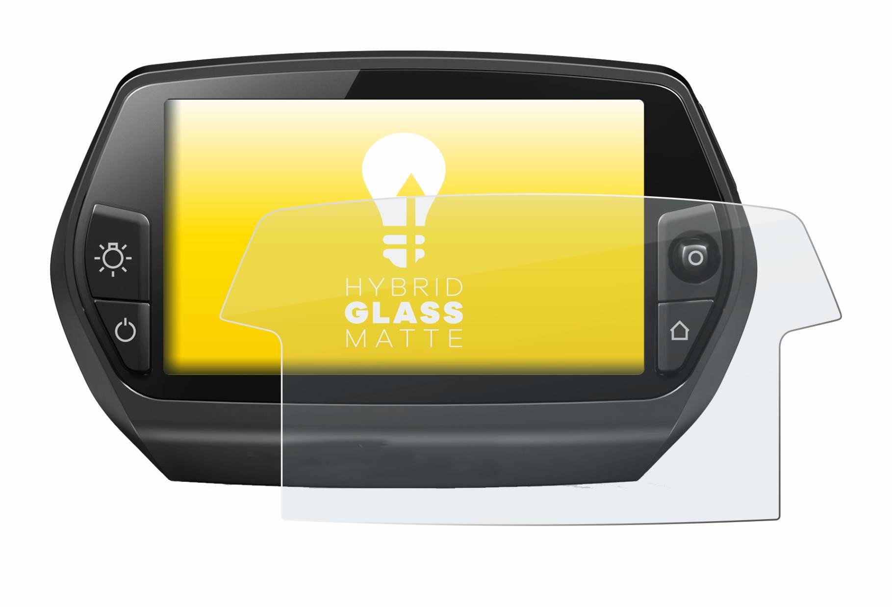 upscreen Flexible Schutz Glas Folie für Bosch Nyon 2014 Schutzglas 9H Hybridglas Matt Entspiegelt