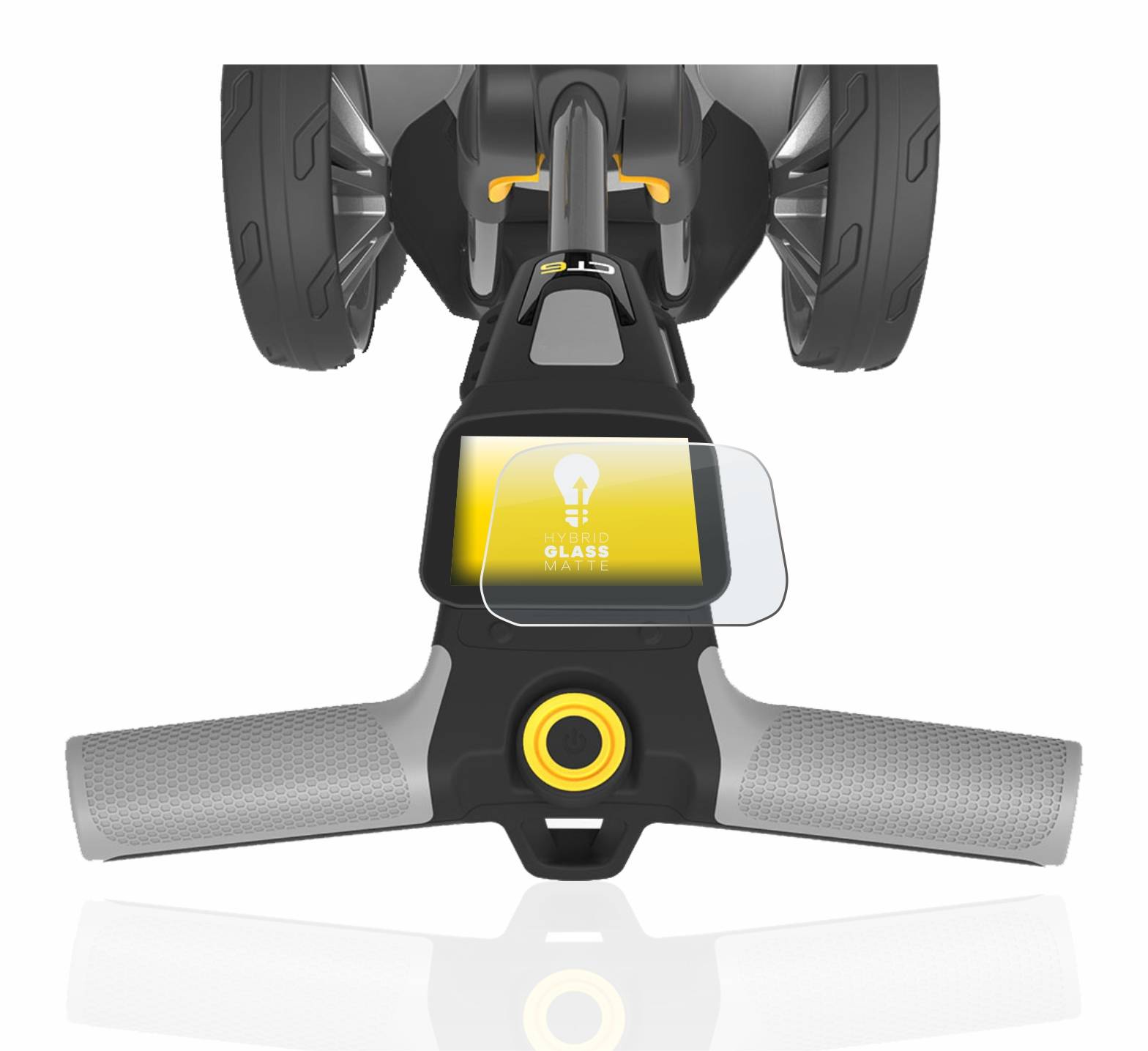 upscreen Flexible Schutz Glas Folie für PowaKaddy CT6 Schutzglas 9H Hybridglas Matt Entspiegelt