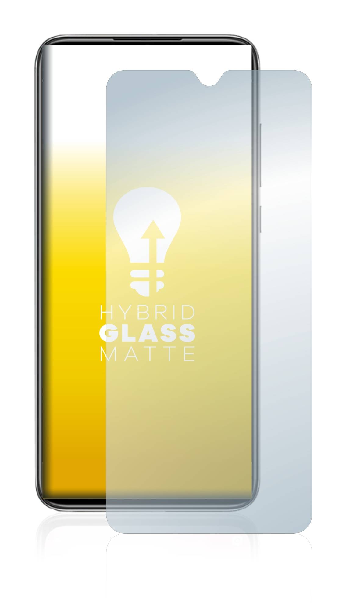 upscreen Flexible Panzerglasfolie für Xiaomi Mi 9 Lite Schutzglas 9H Hybridglas Matt Entspiegelt