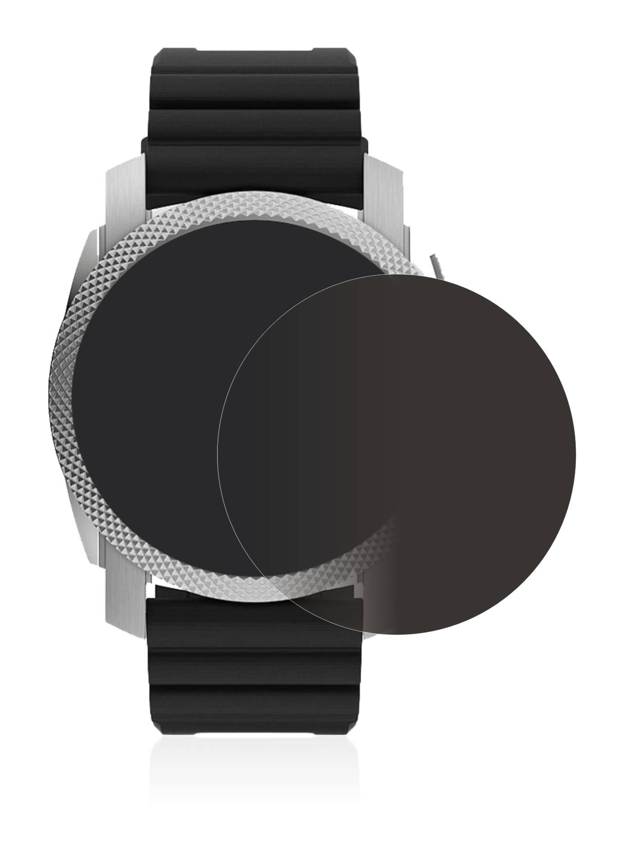 upscreen Spy Shield Clear Premium Blickschutzfolie für Fossil Gen 6 Hybrid Machine