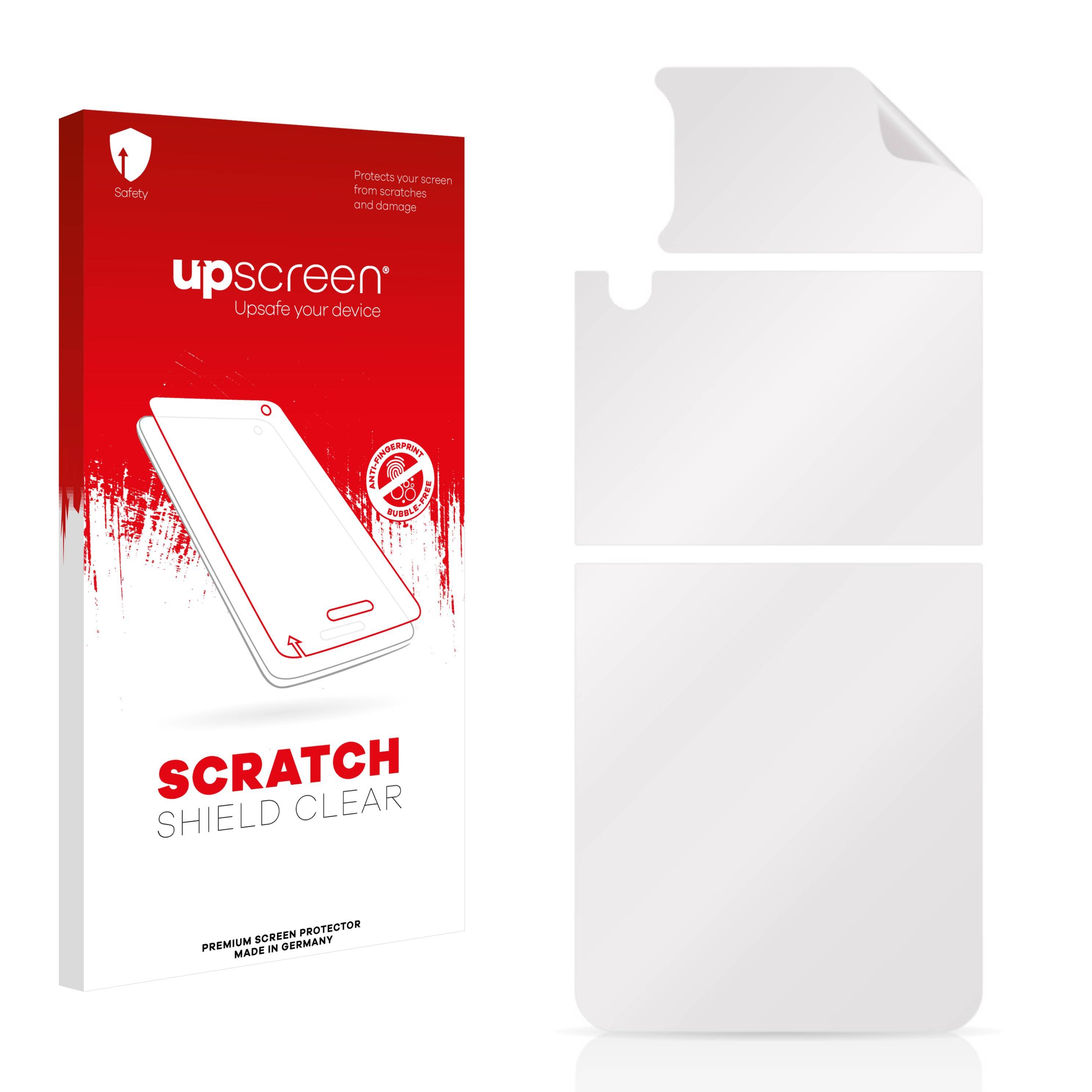 upscreen Schutzfolie für Samsung Galaxy Z Flip 4 (Rückseite) Kratzschutz Anti-Fingerprint Klar