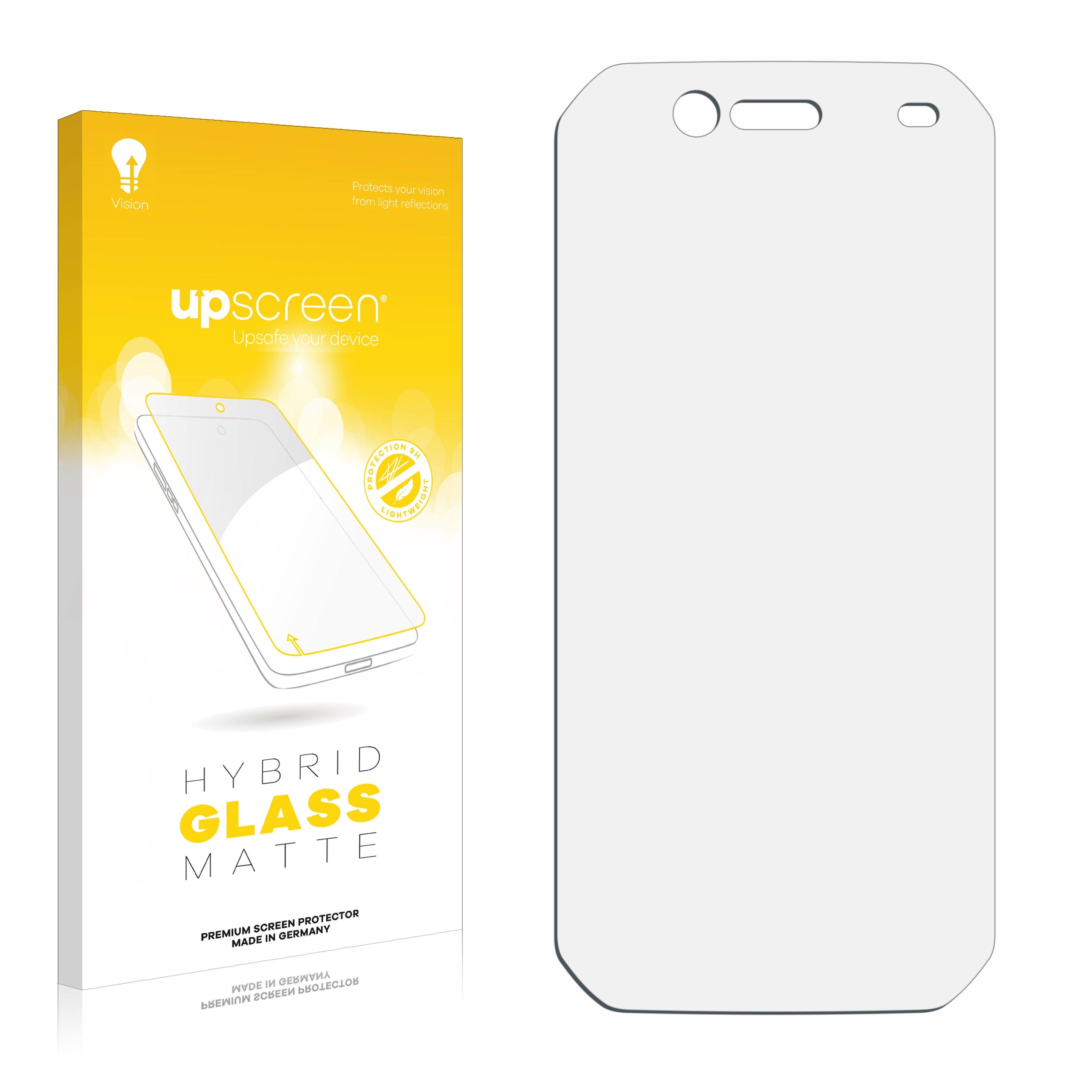 upscreen Flexible Panzerglasfolie für Caterpillar Cat S42 Schutzglas 9H Hybridglas Matt Entspiegelt