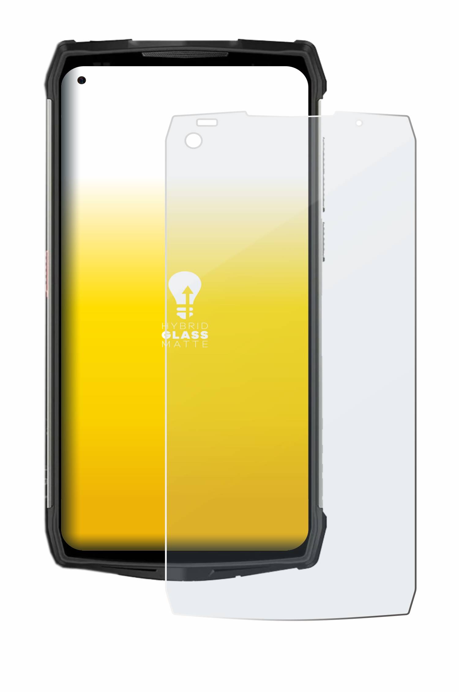 upscreen Flexible Schutz Glas Folie für Ulefone Power Armor 13 Schutzglas 9H Hybridglas Matt Entspiegelt