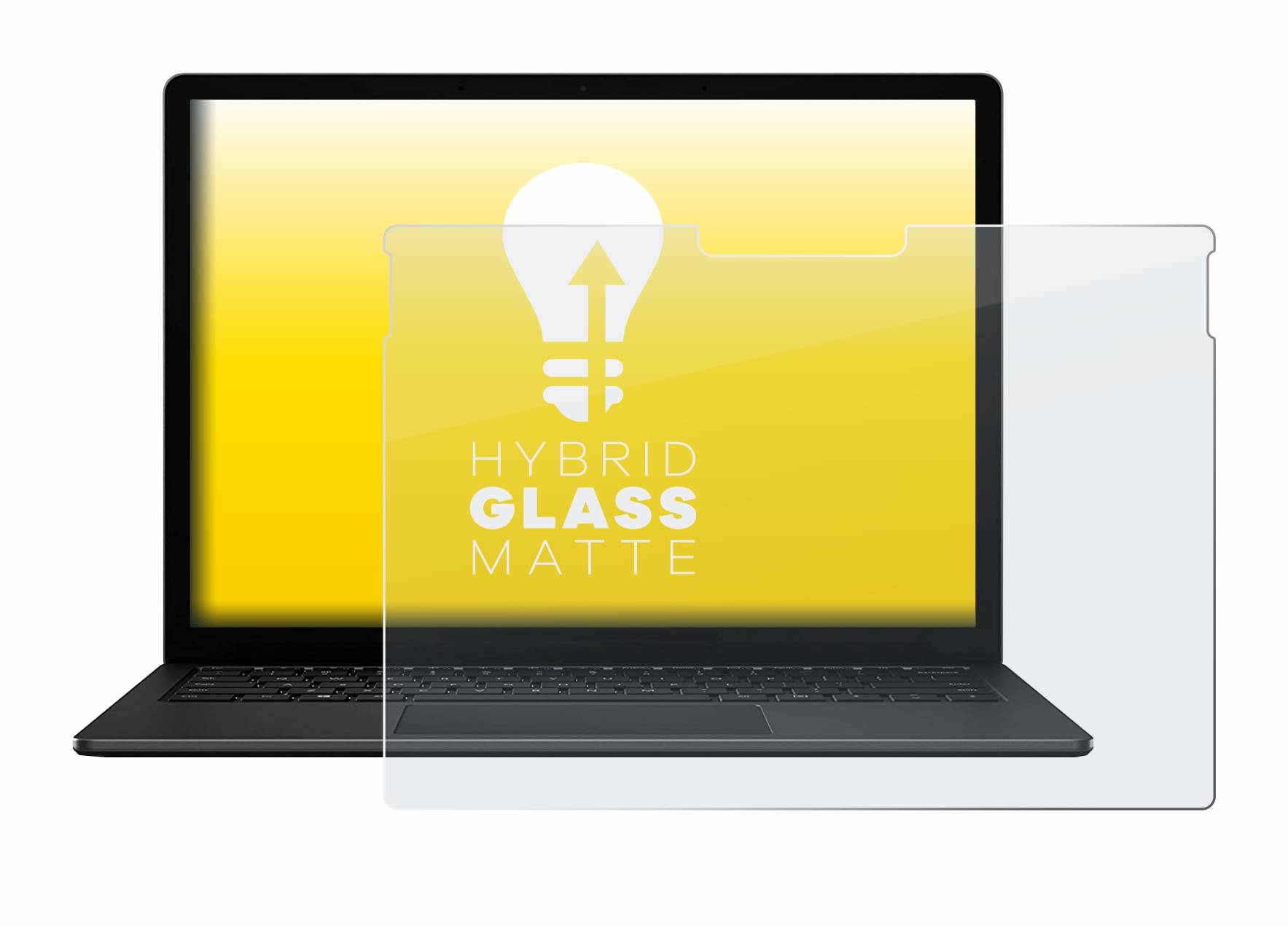 upscreen Flexible Schutz Glas Folie für Microsoft Surface Book 3 13.5" Schutzglas 9H Hybridglas Matt Entspiegelt