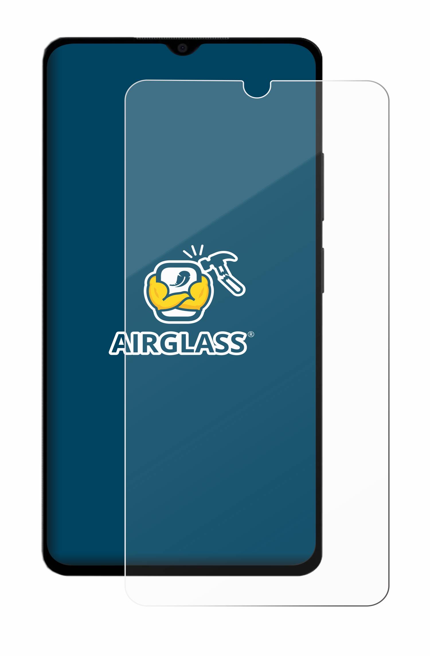 BROTECT AirGlass Flexible Schutz Glas Folie für Xiaomi Poco M4 5G Klar Transparent