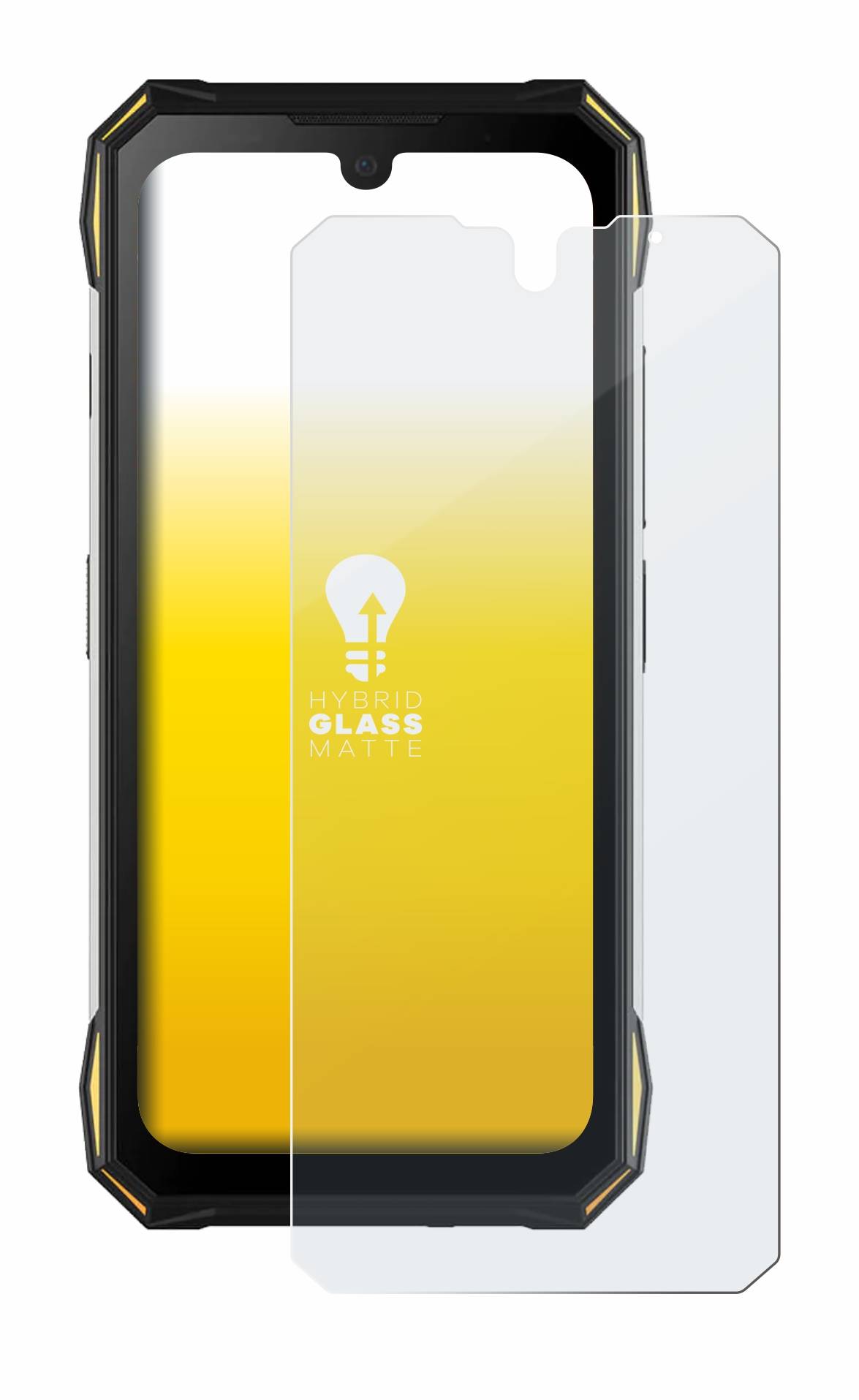 upscreen Flexible Schutz Glas Folie für Doogee S89 Pro Schutzglas 9H Hybridglas Matt Entspiegelt