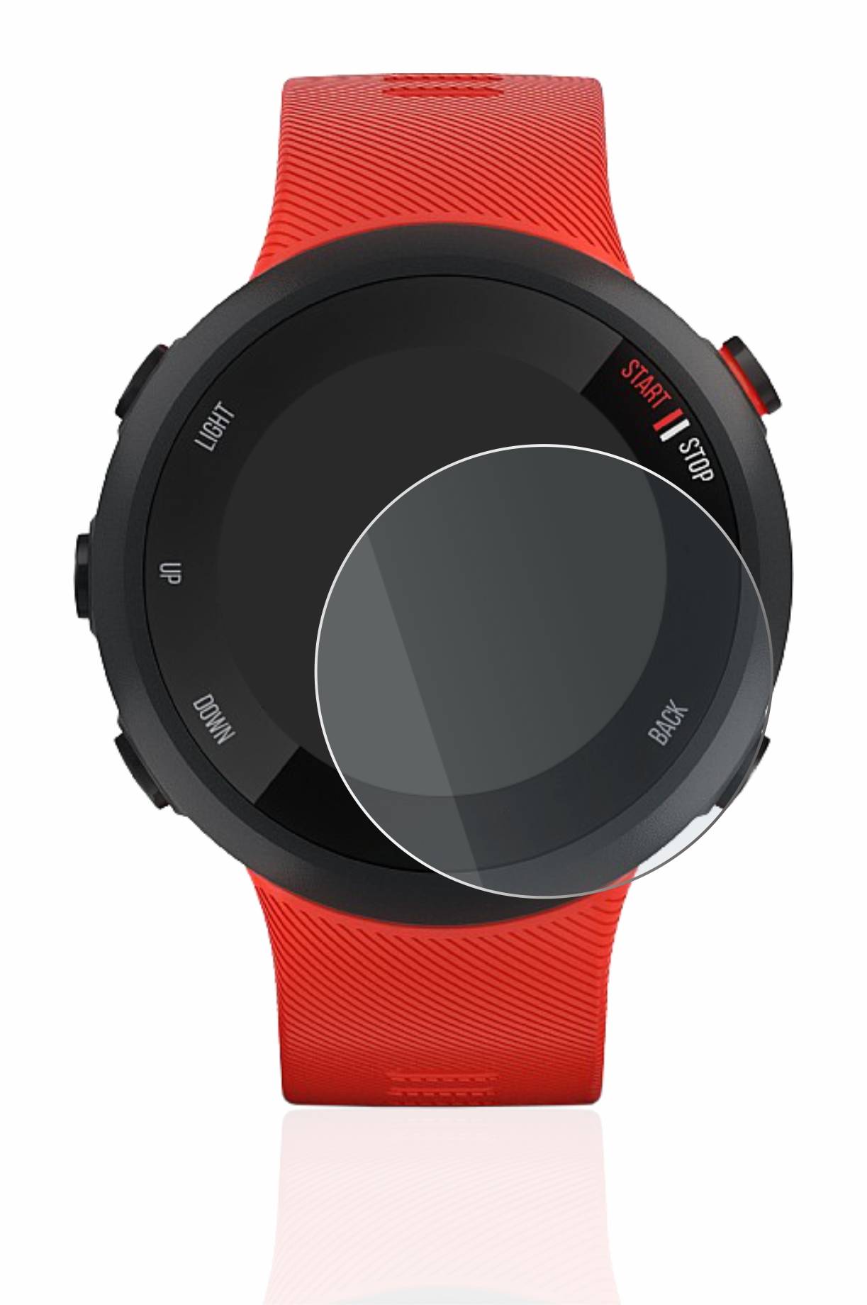 upscreen Hybrid Glass Matte Premium Schutzglas Folie für Garmin Forerunner