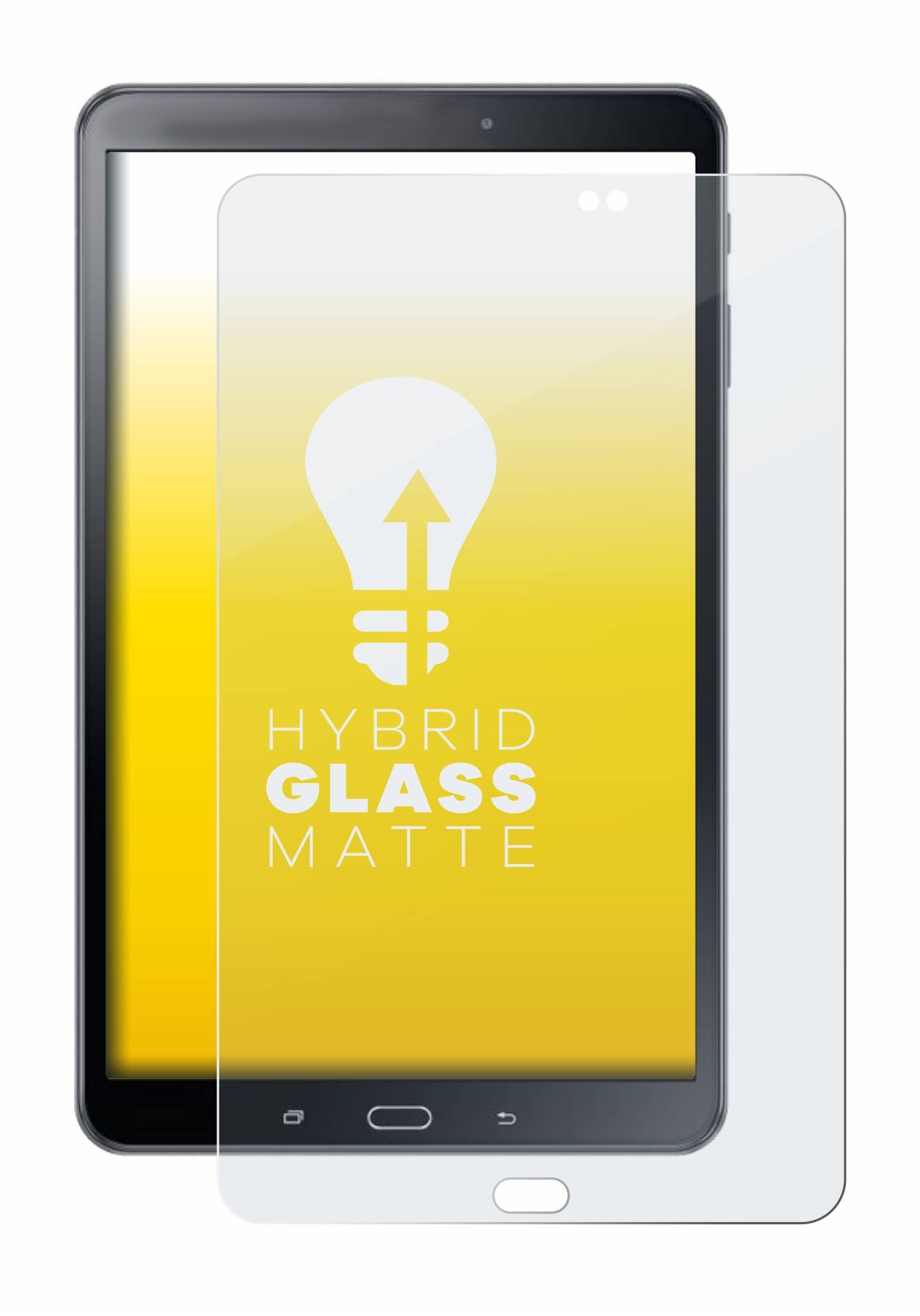 upscreen Hybrid Glass Matte Premium Schutzglas Folie für Samsung Galaxy Tab A 10.1 2016
