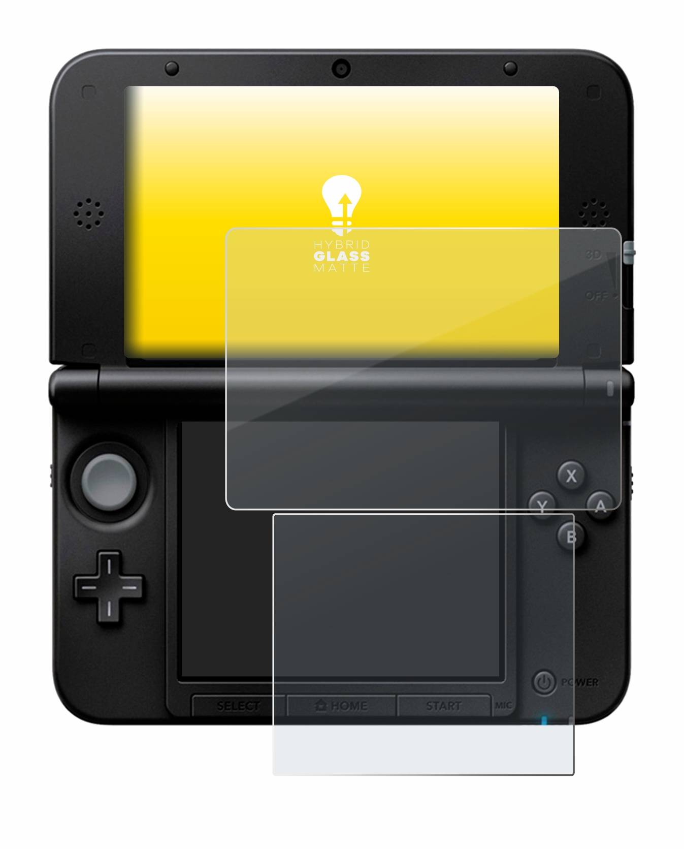 upscreen Flexible Schutz Glas Folie für Nintendo 3DS XL SPM7800 Schutzglas 9H Hybridglas Matt Entspiegelt