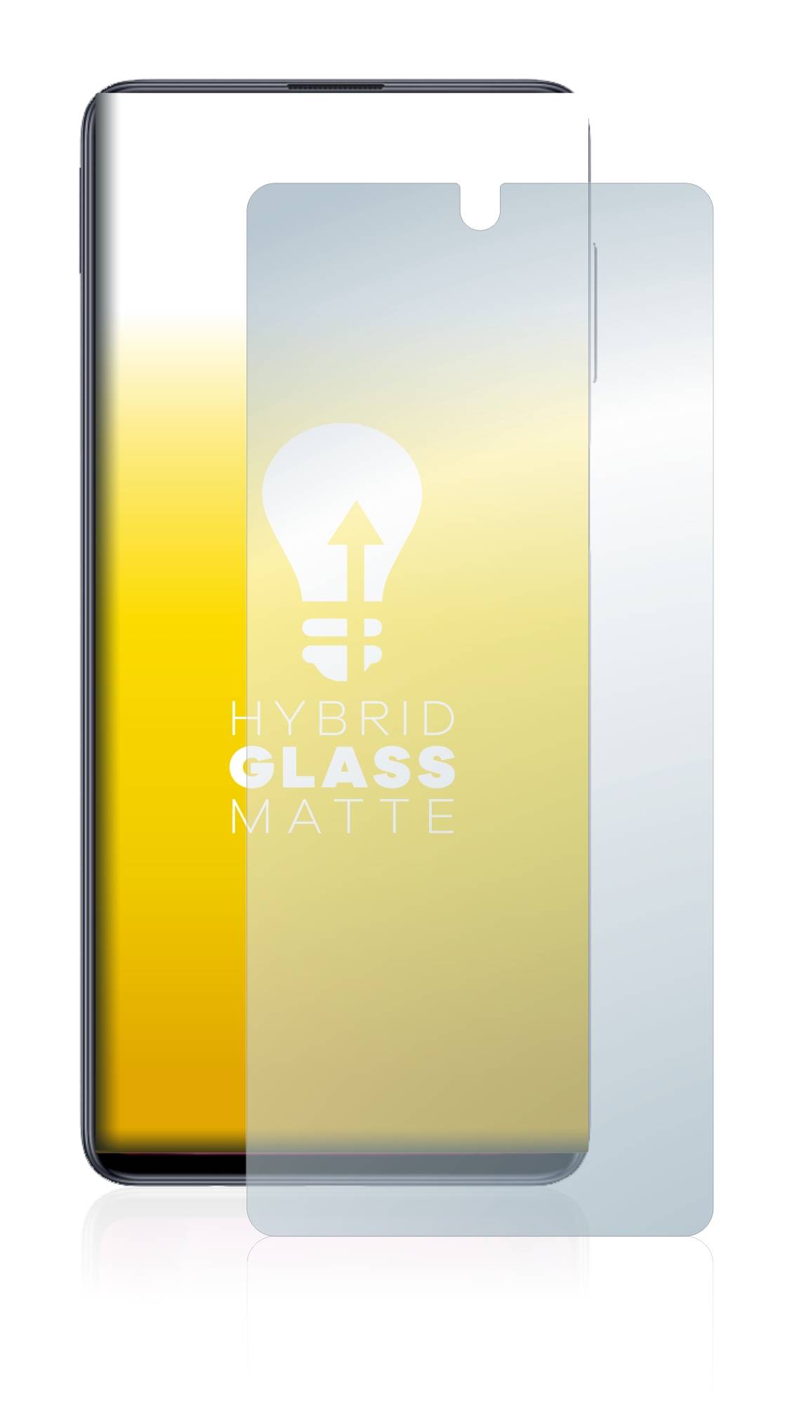 upscreen Flexible Panzerglasfolie für Samsung Galaxy M51 Schutzglas 9H Hybridglas Matt Entspiegelt