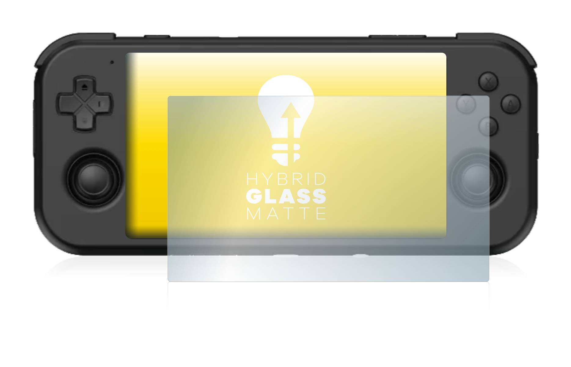 upscreen Hybrid Glass Matte Premium Schutzglas Folie für Retroid Pocket