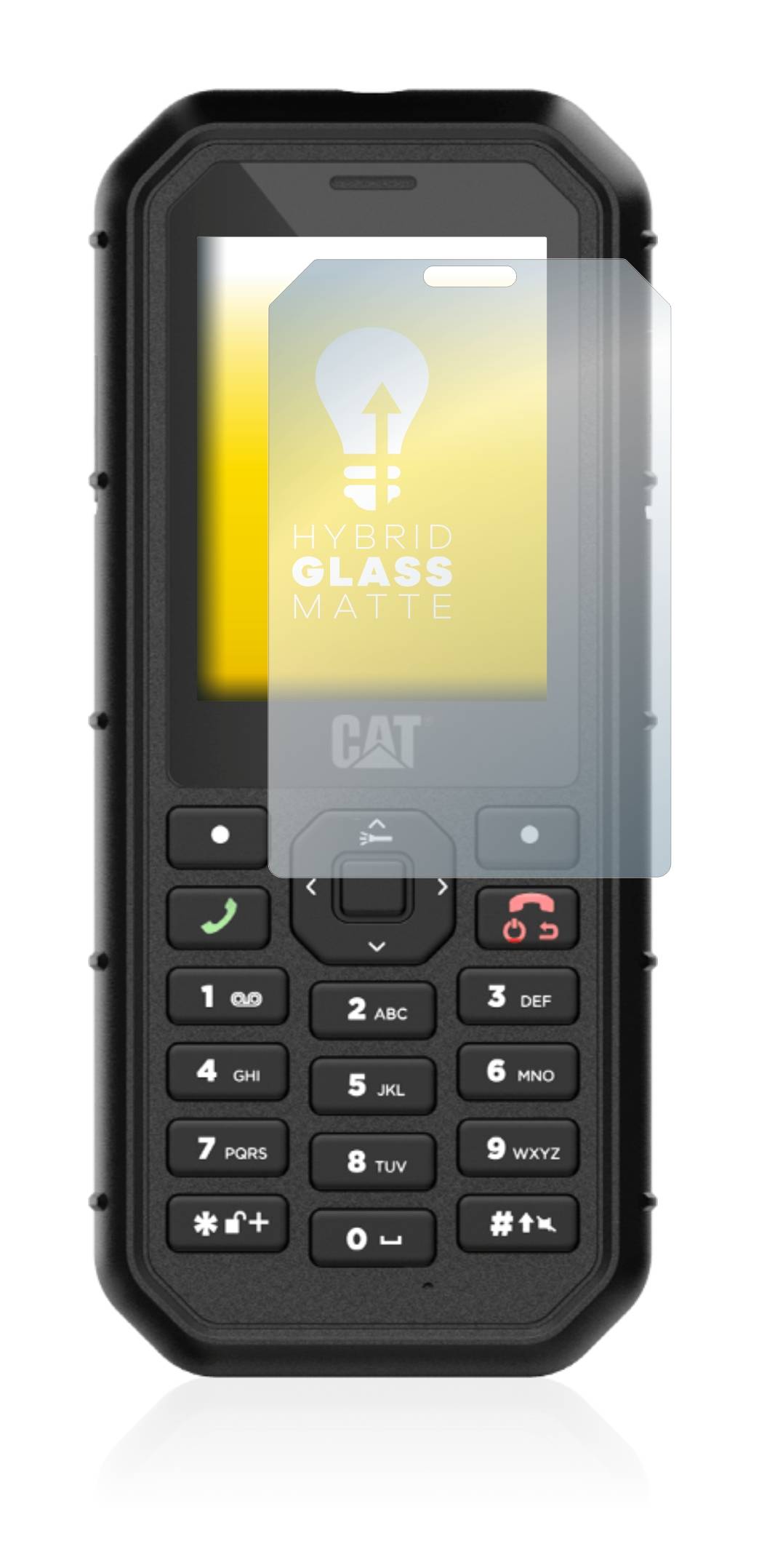 upscreen Flexible Panzerglasfolie für Caterpillar Cat B26 Schutzglas 9H Hybridglas Matt Entspiegelt