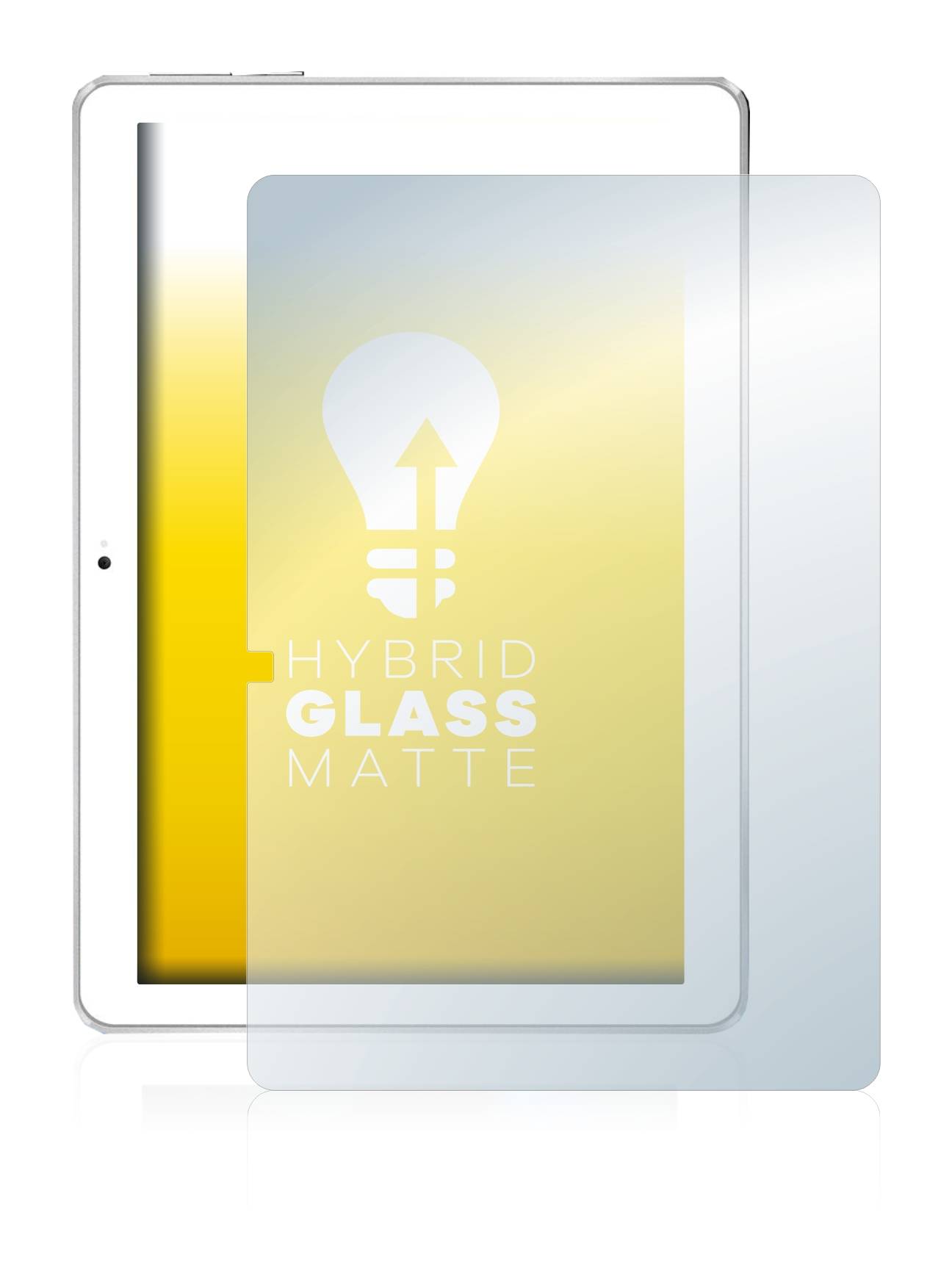 upscreen Hybrid Glass Matte Premium Schutzglas Folie für Toscido X104