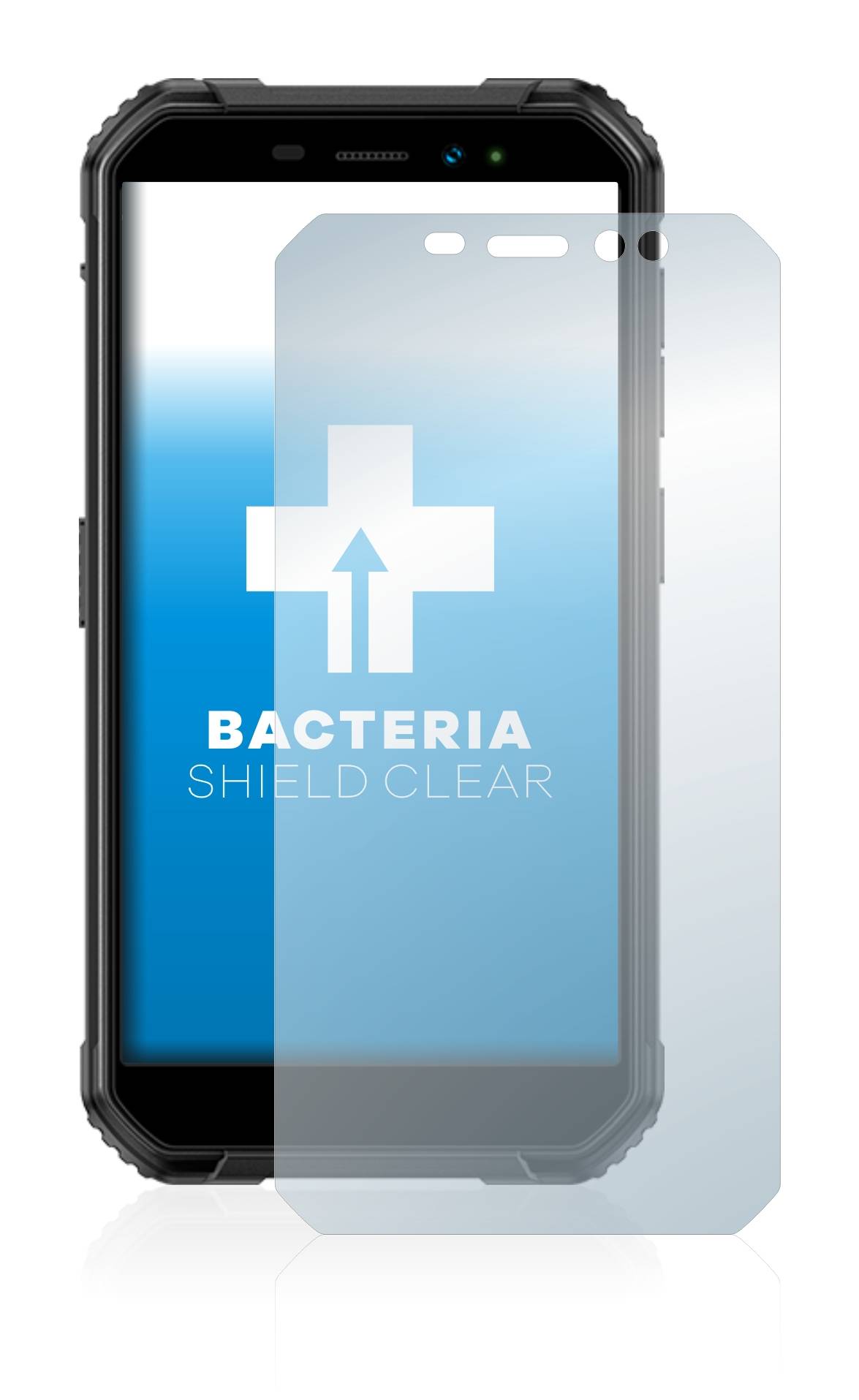 upscreen Schutzfolie für Ulefone Armor X6 Pro Antibakterielle Folie Klar Anti-Kratzer