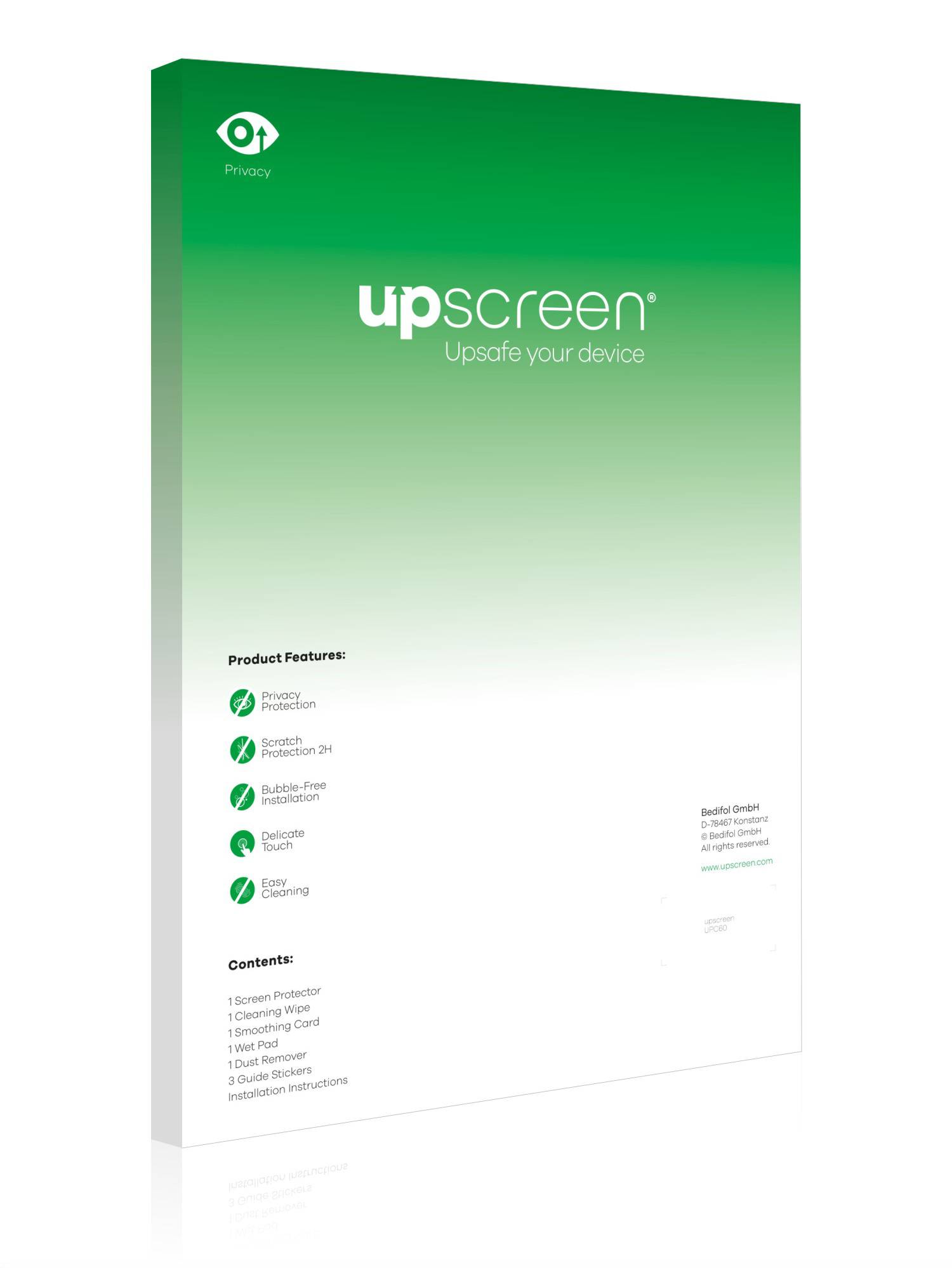 upscreen Spy Shield Clear Premium Blickschutzfolie für iEi