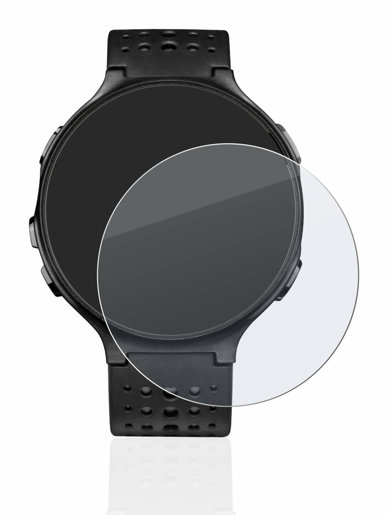 upscreen Hybrid Glass Matte Premium Schutzglas Folie für Garmin Forerunner