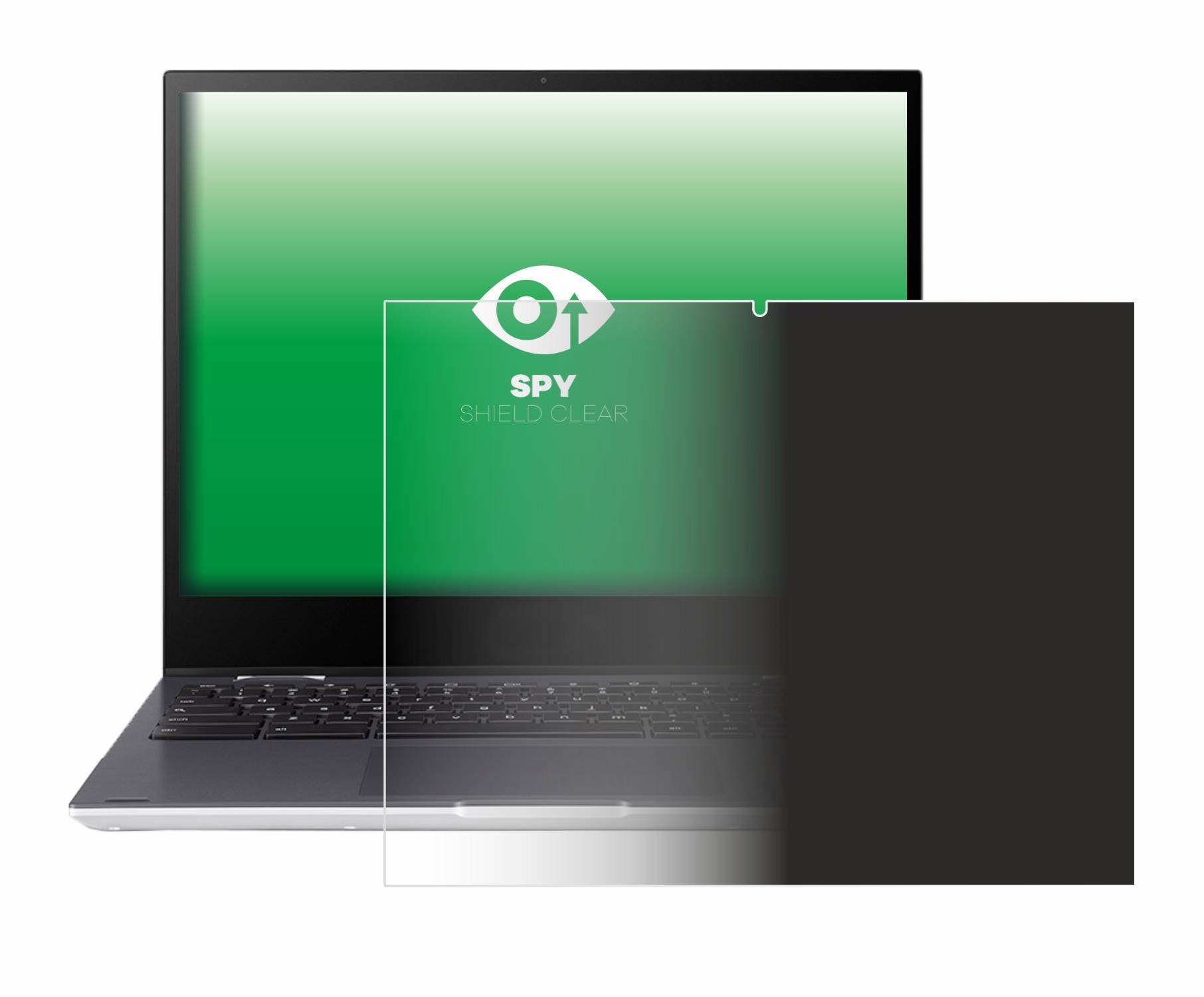 upscreen Spy Shield Clear Premium Blickschutzfolie für Asus Chromebook Flip