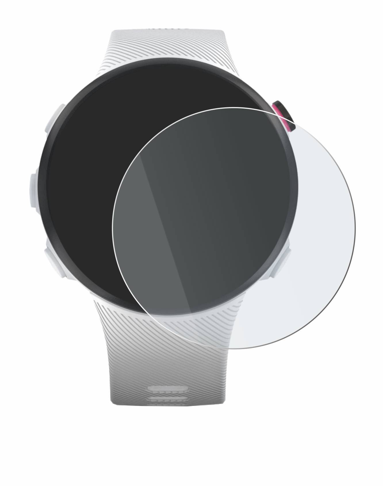 upscreen Hybrid Glass Matte Premium Schutzglas Folie für Garmin Forerunner