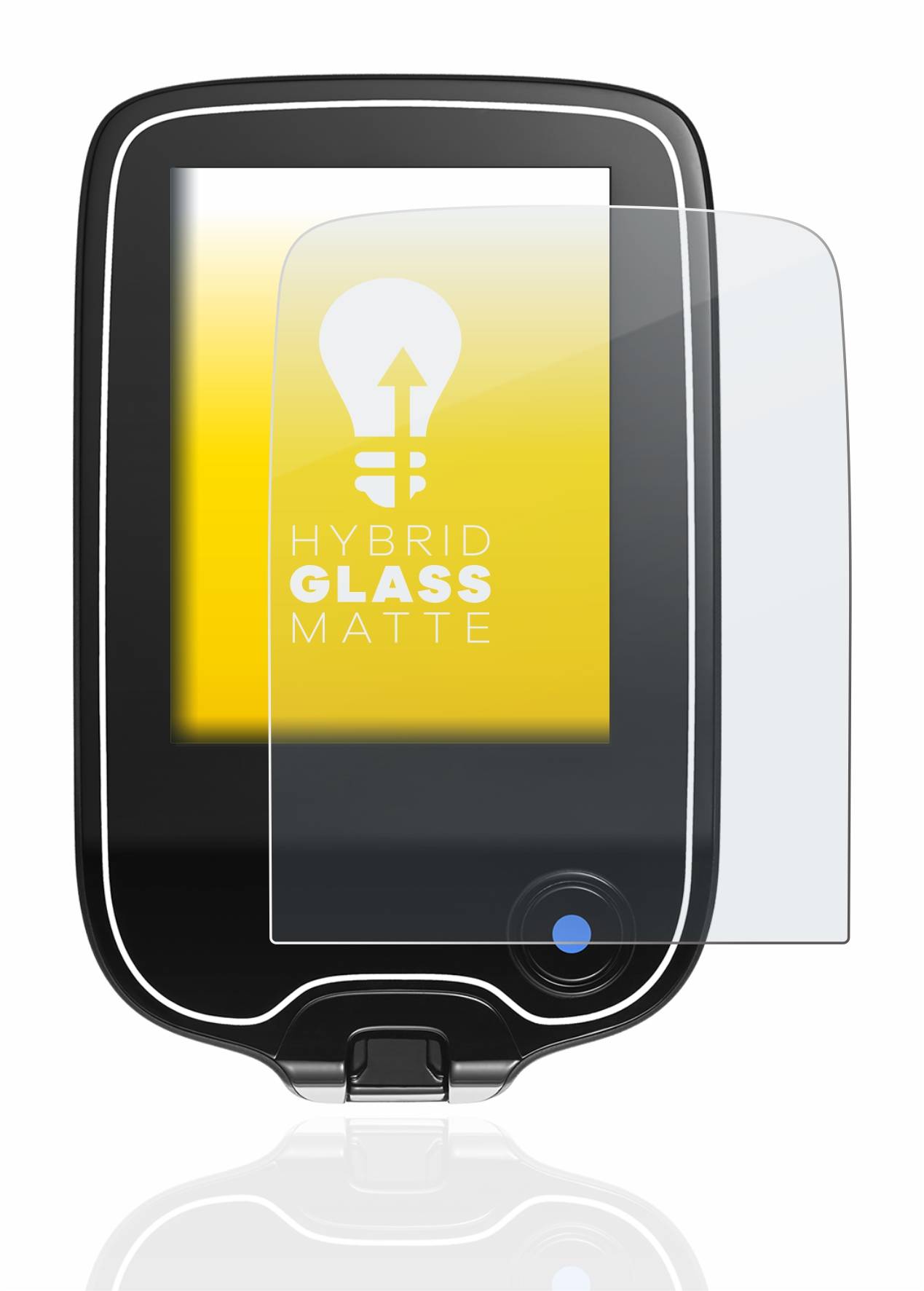 upscreen Hybrid Glass Matte Premium Schutzglas Folie für Freestyle Libre