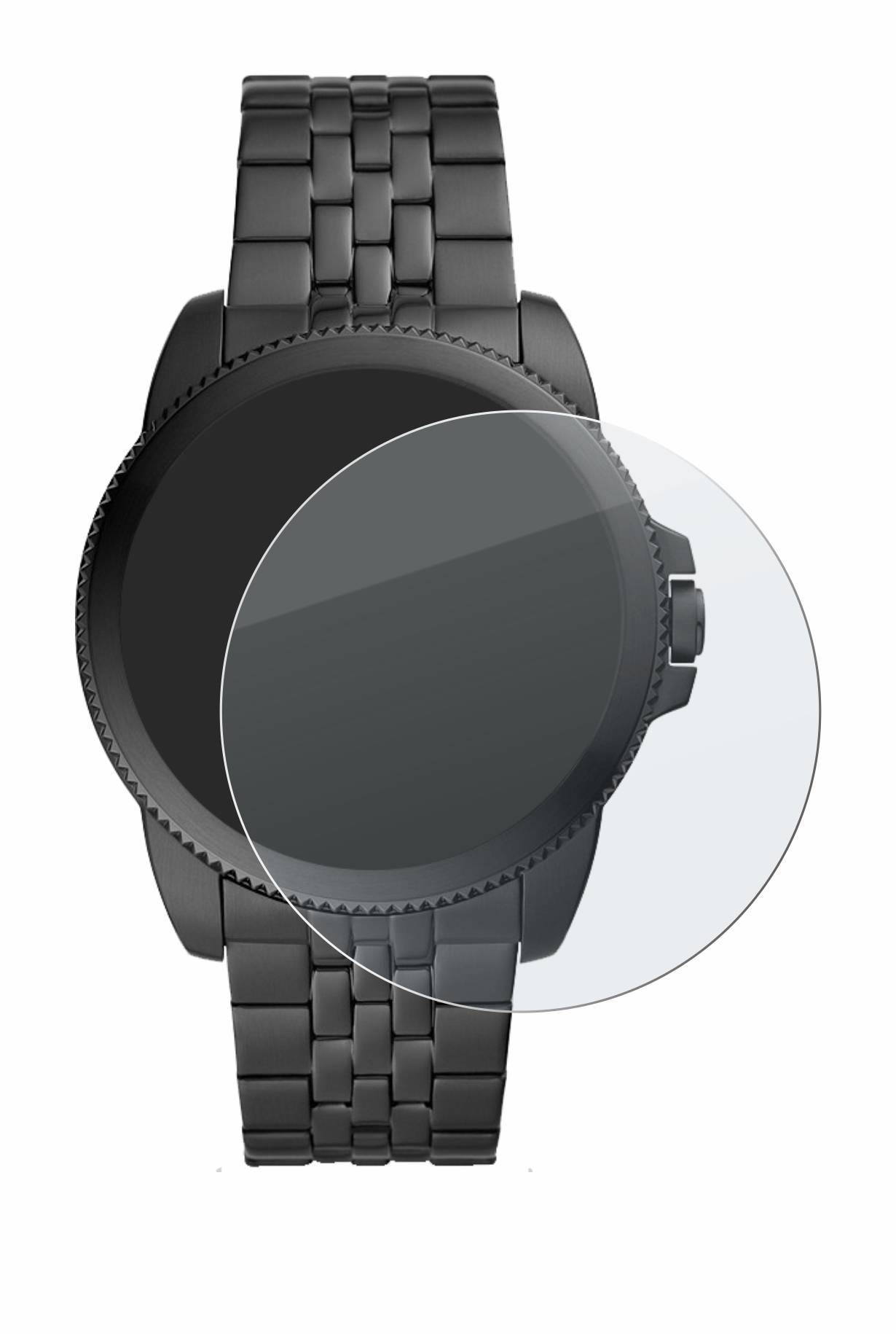 upscreen Hybrid Glass Matte Premium Schutzglas Folie für Fossil Gen