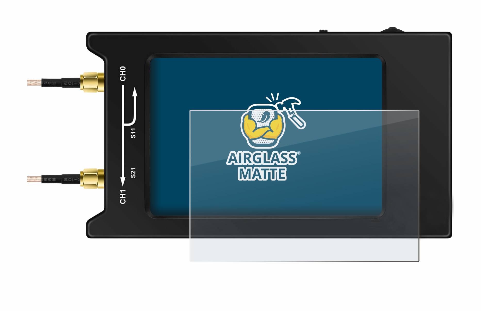 BROTECT AirGlass Flexible Schutz Glas Folie für NanoVNA H4 Matt Entspiegelt