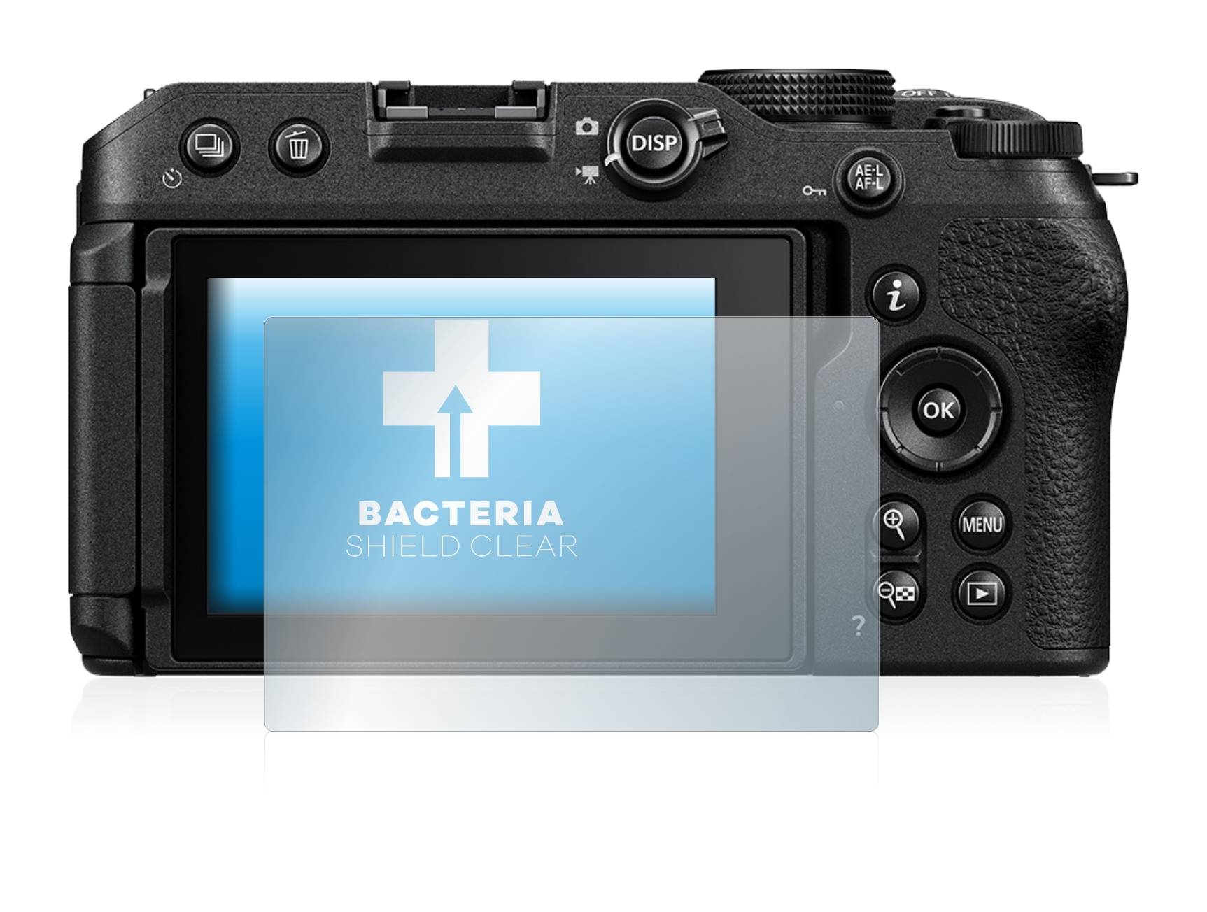 upscreen Bacteria Shield Clear Premium Antibakterielle Displayschutzfolie für Nikon Z