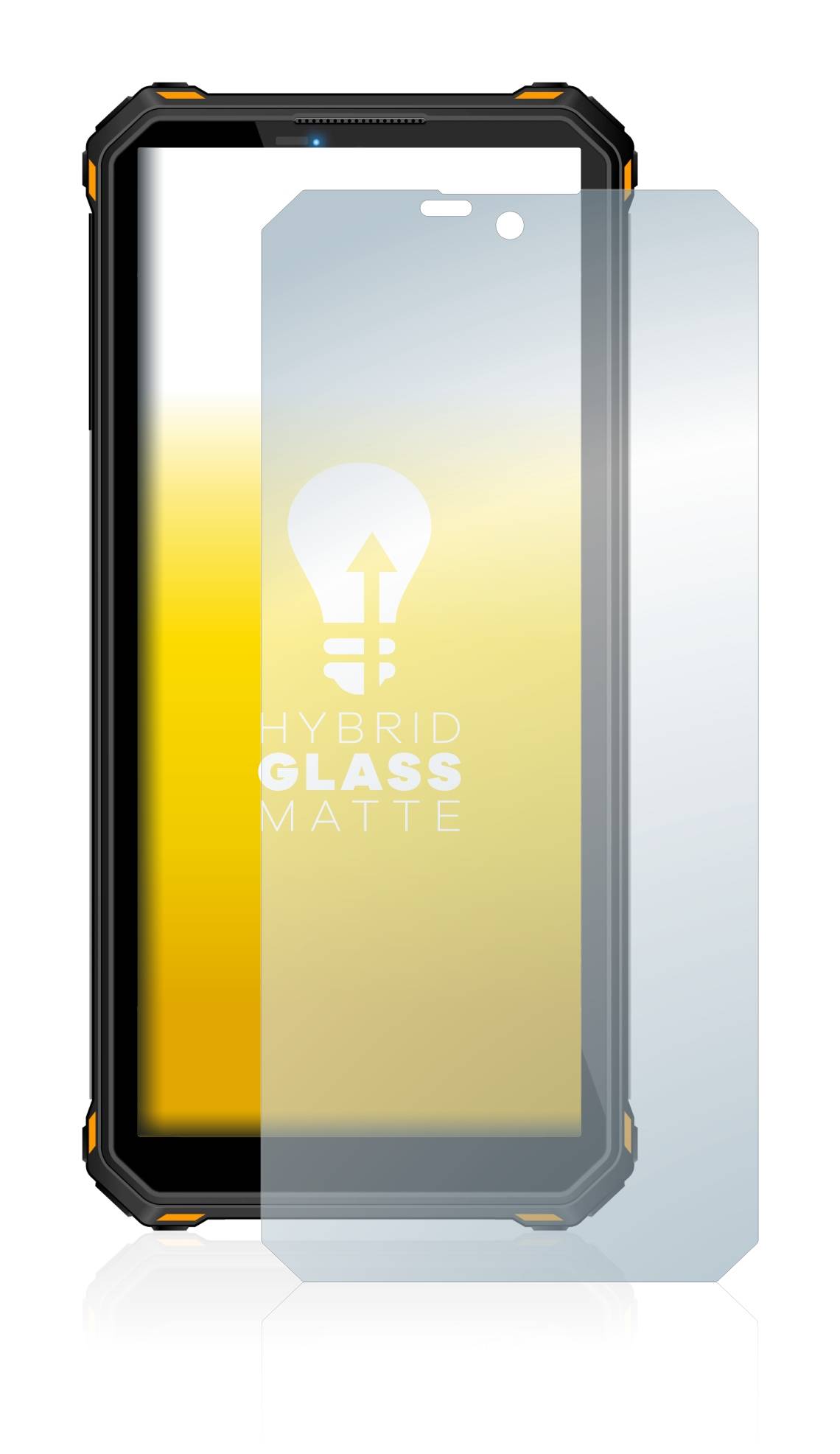 upscreen Flexible Panzerglasfolie für Oukitel WP15 5G Schutzglas 9H Hybridglas Matt Entspiegelt