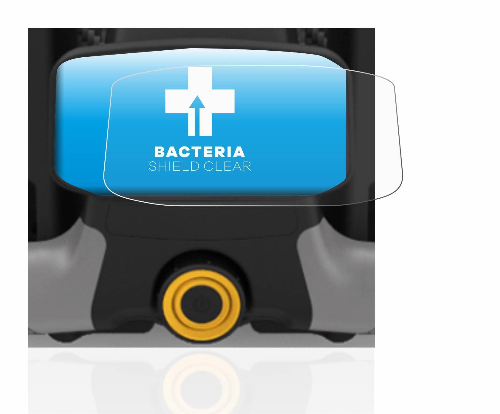 upscreen Bacteria Shield Clear Premium Antibakterielle Displayschutzfolie für PowaKaddy