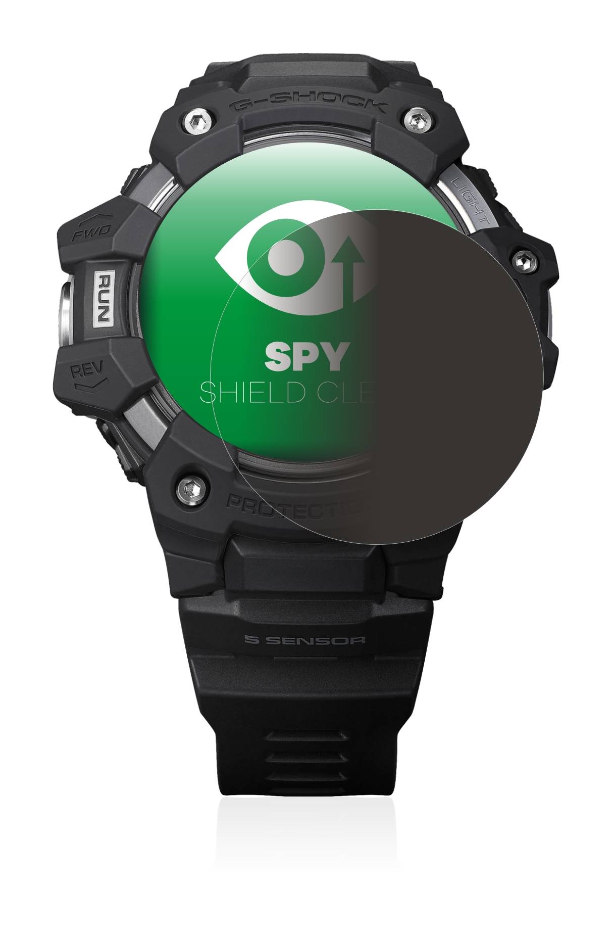 upscreen Spy Shield Clear Premium Blickschutzfolie für Casio G-Shock