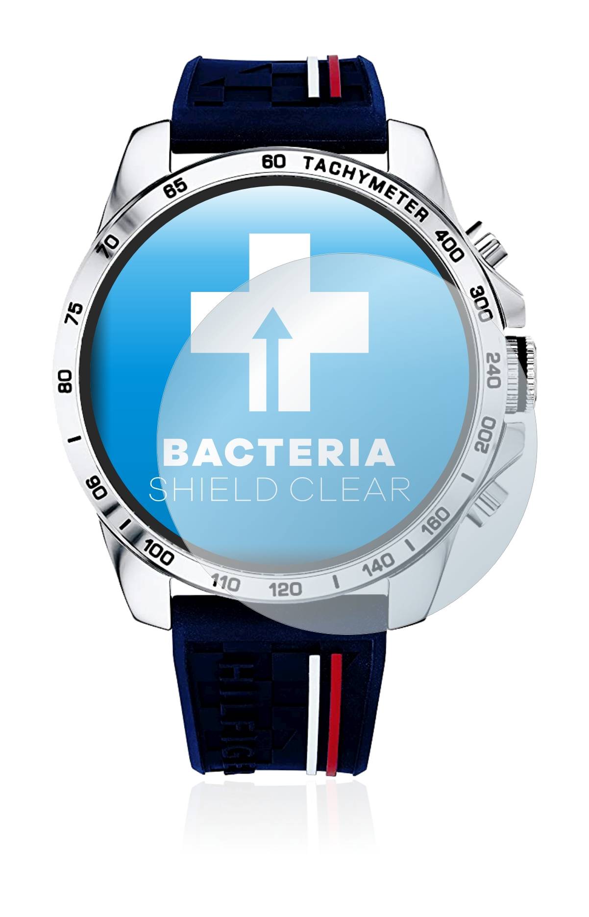 upscreen Bacteria Shield Clear Premium Antibakterielle Displayschutzfolie für Tommy Hilfiger