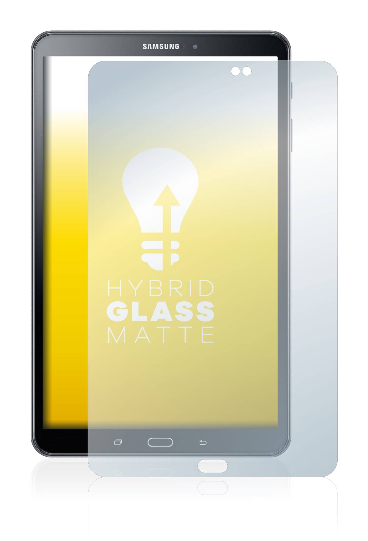 upscreen Hybrid Glass Matte Premium Schutzglas Folie für Samsung Galaxy Tab A 10.1