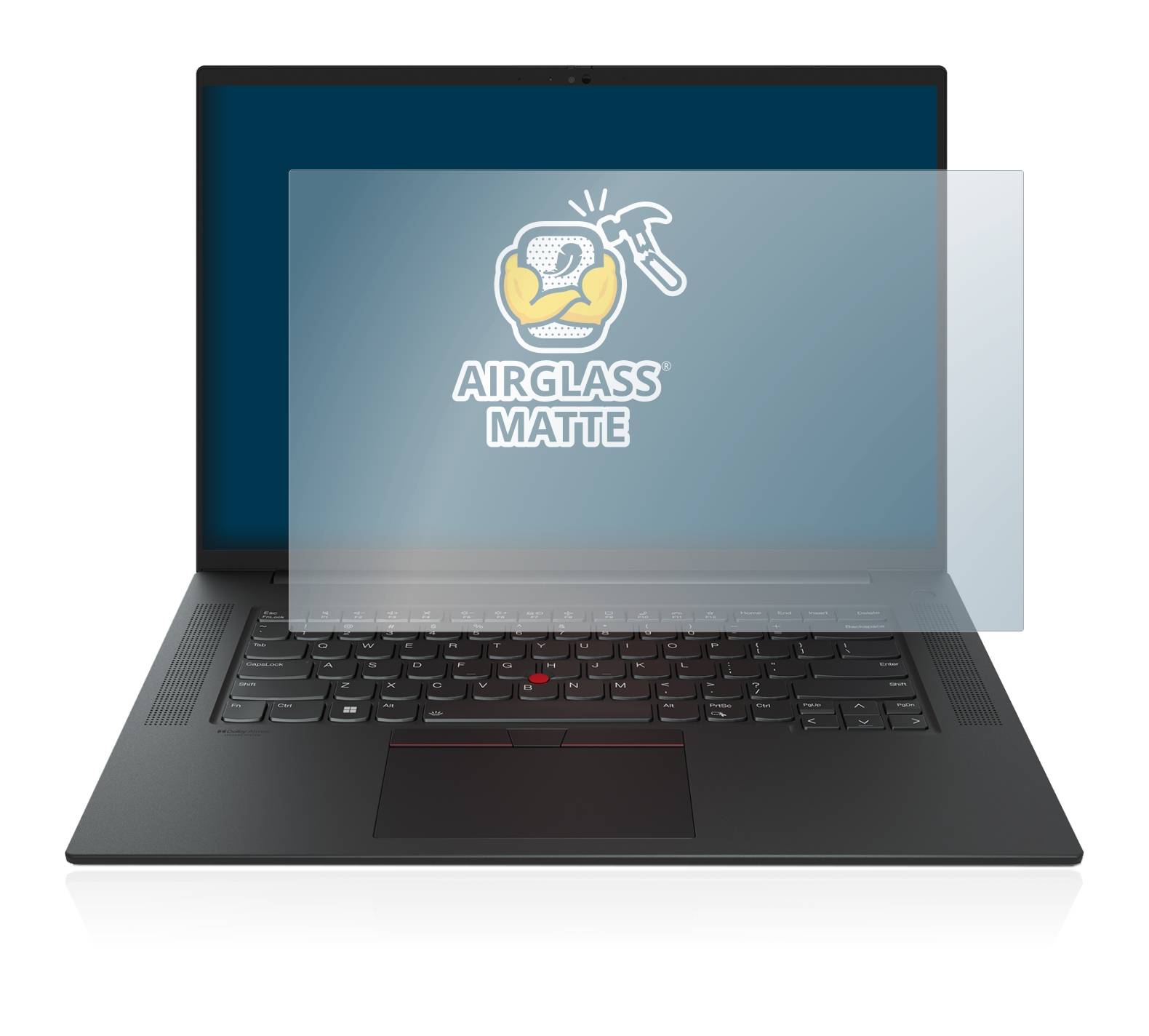 BROTECT AirGlass Matte Schutzglas Folie für Lenovo ThinkPad P1 Gen 5