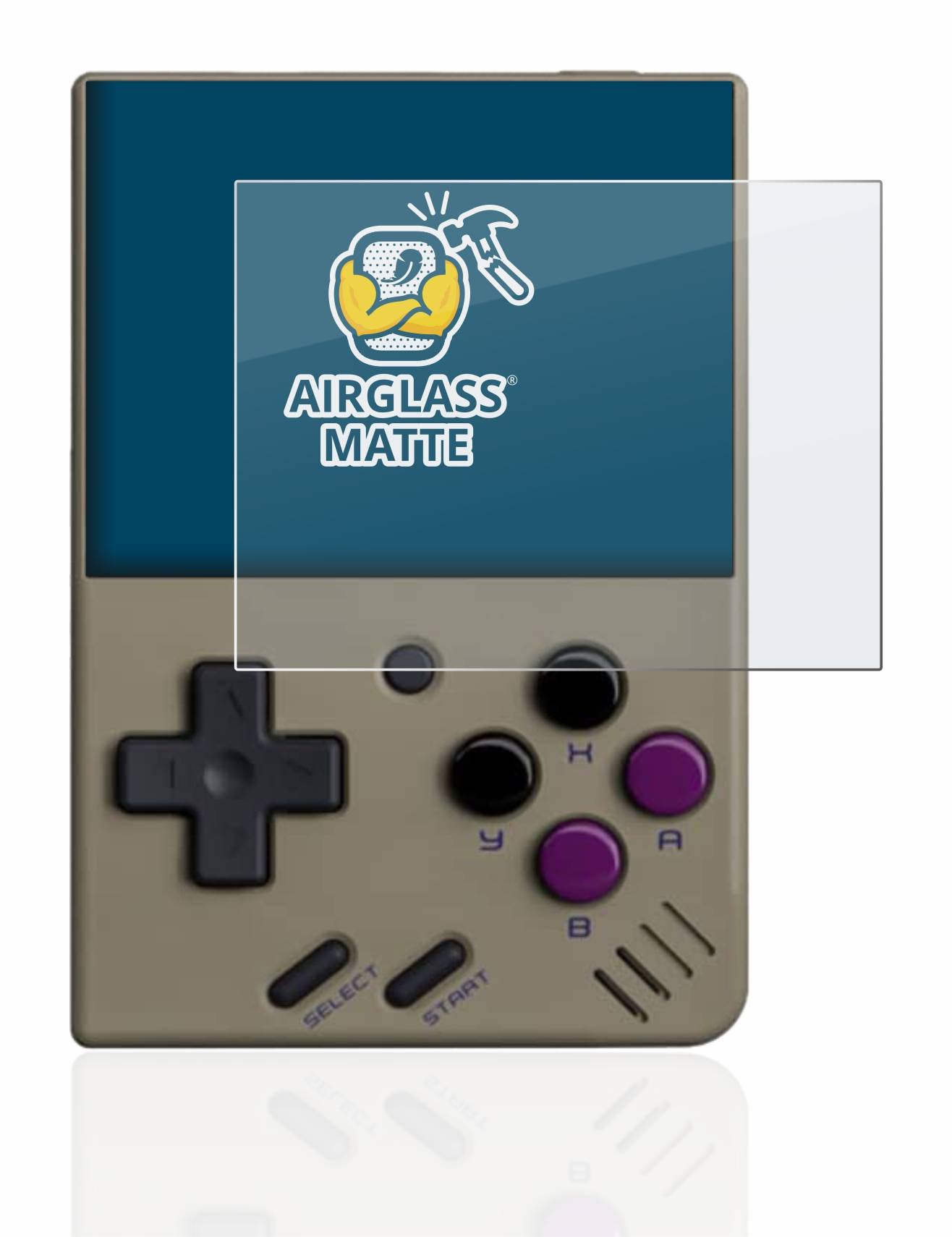 BROTECT AirGlass Flexible Schutz Glas Folie für Miyoo Mini Matt Entspiegelt