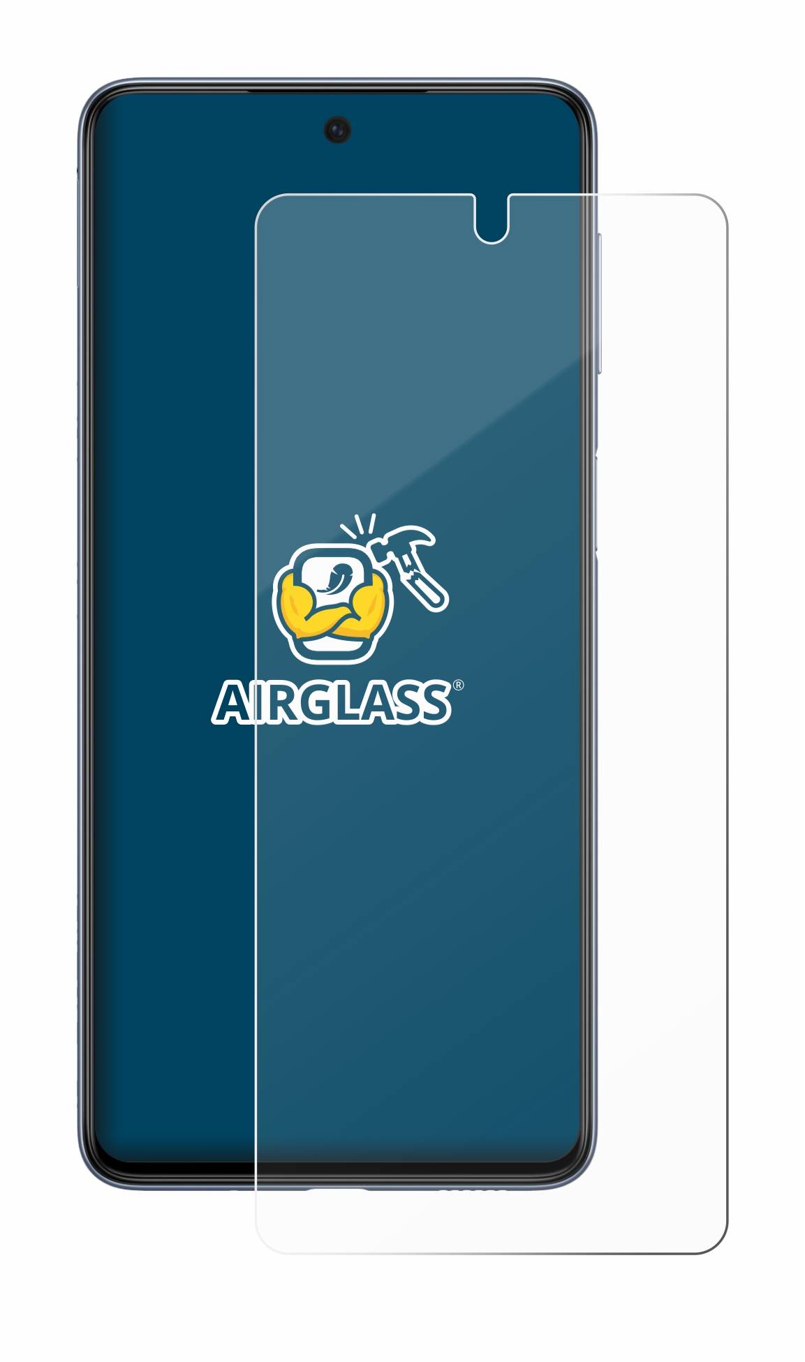 BROTECT AirGlass Flexible Schutz Glas Folie für Samsung Galaxy M53 5G Klar Transparent