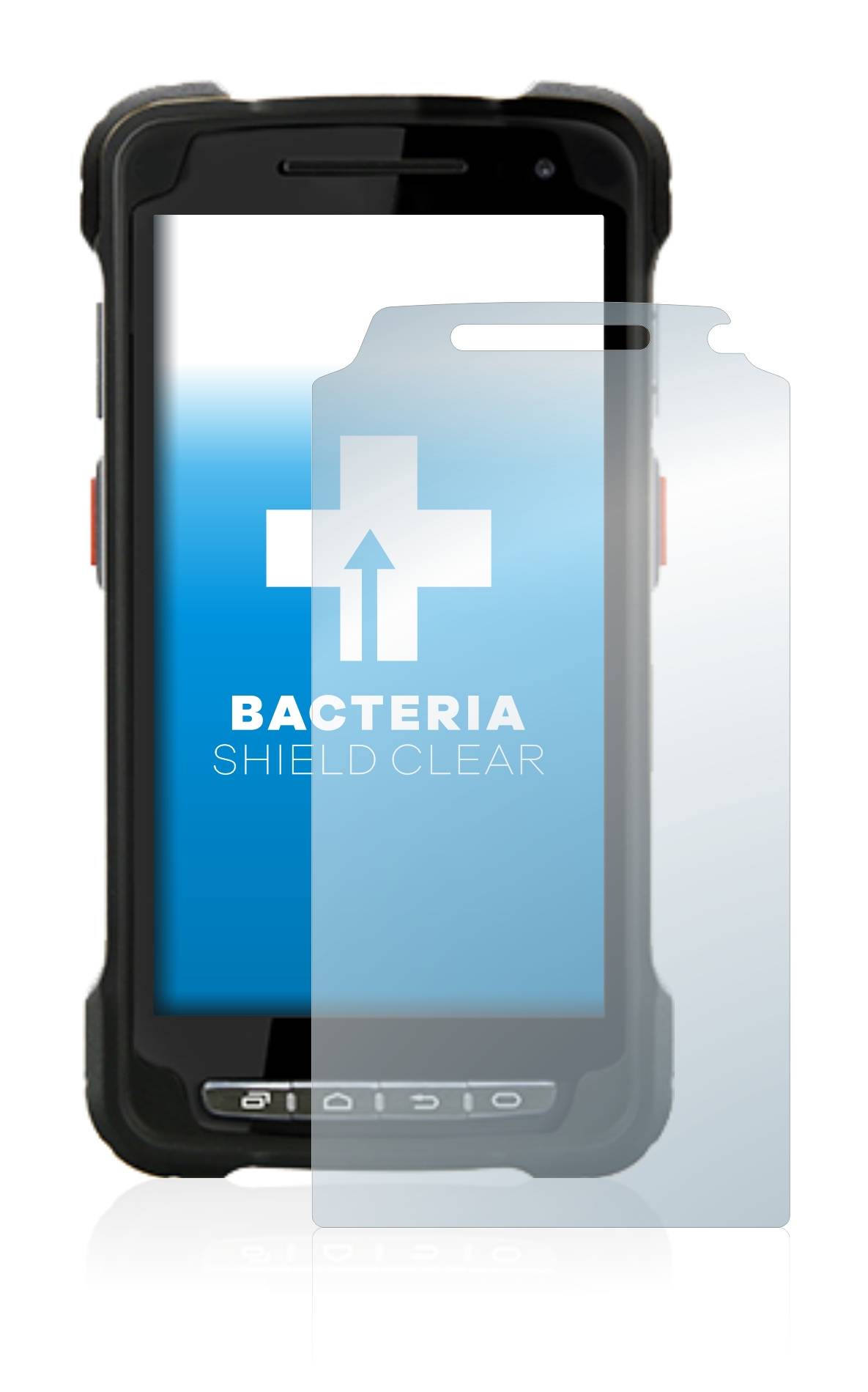upscreen Bacteria Shield Clear Premium Antibakterielle Displayschutzfolie für Point Mobile