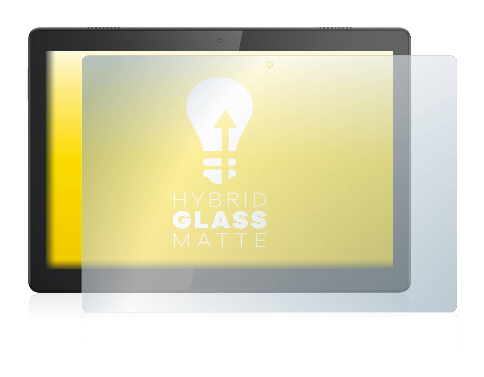 upscreen Hybrid Glass Matte Premium Schutzglas Folie für Lenovo Tab M10