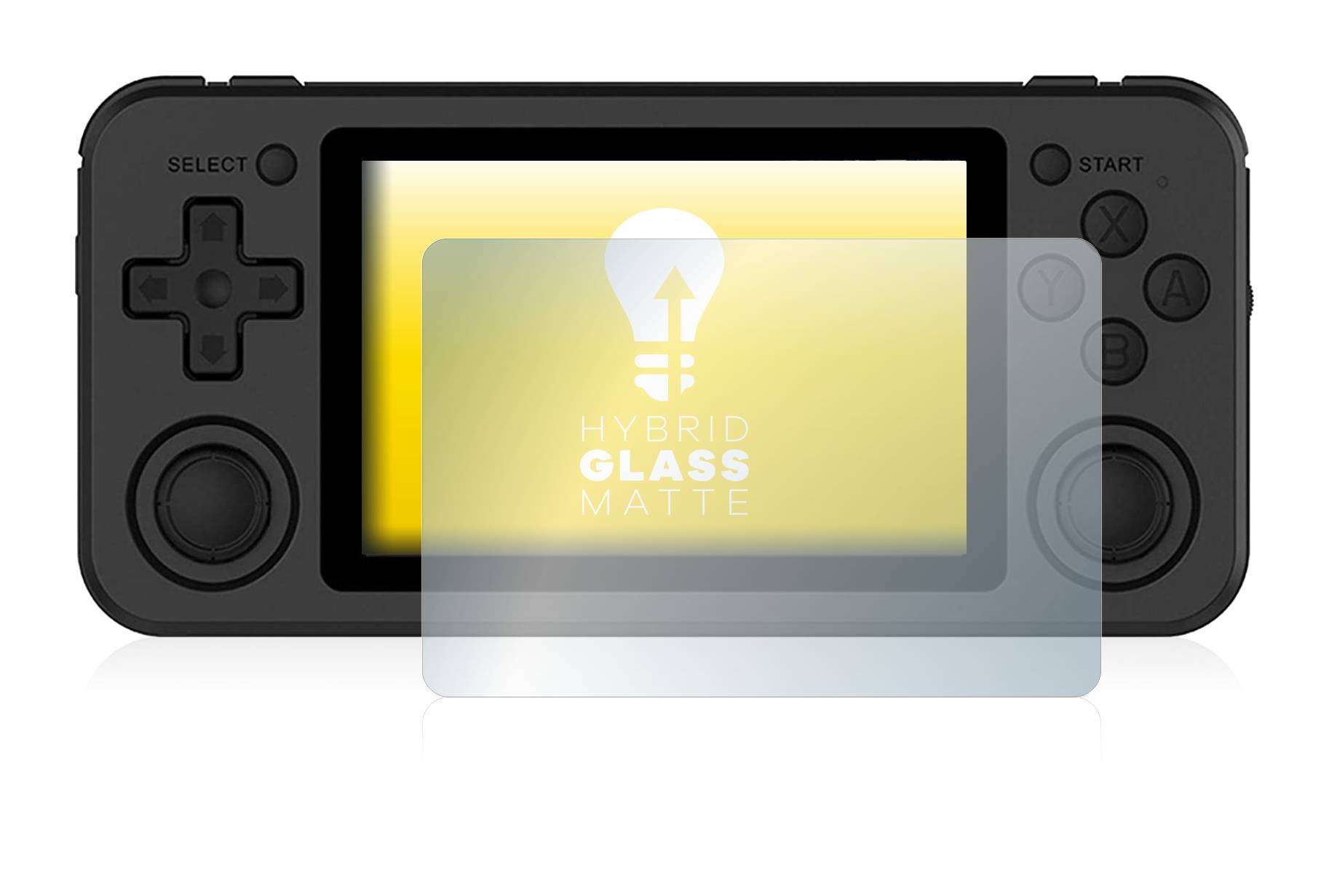 upscreen Hybrid Glass Matte Premium Schutzglas Folie für Anbernic