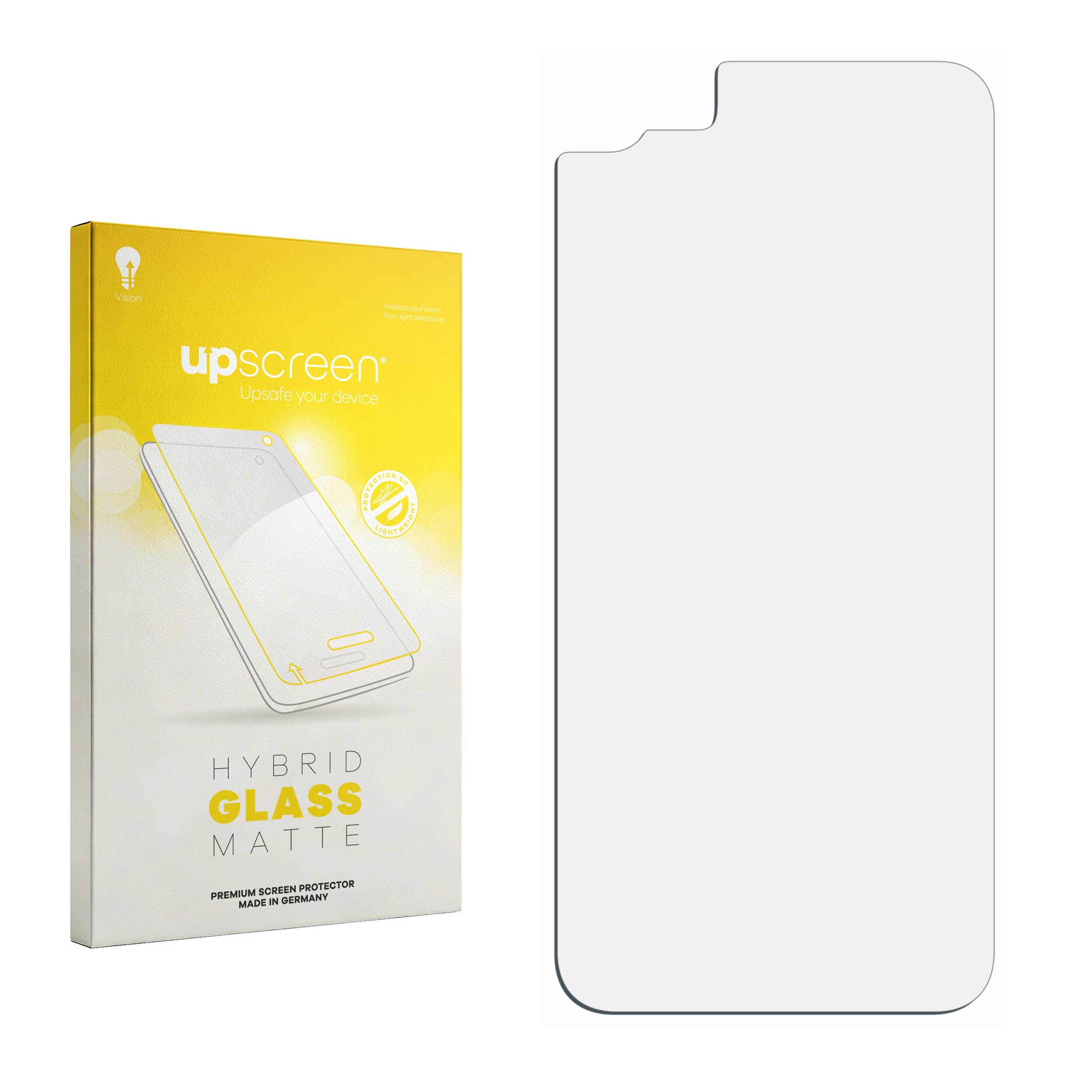 upscreen Flexible Panzerglasfolie für Apple iPhone 7 / 8 / SE 2 2020 Rückseite (gesamte Fläche) Schutzglas 9H