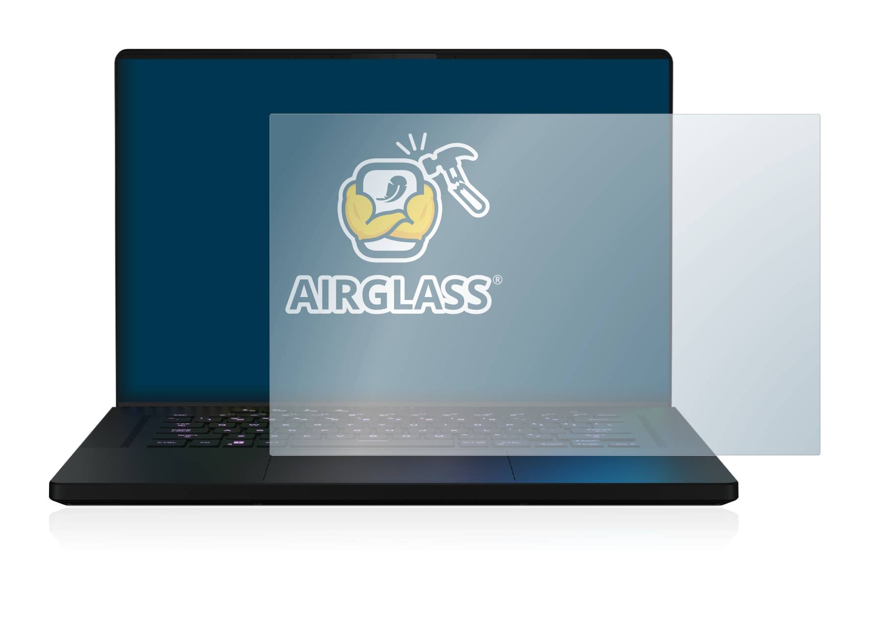 BROTECT AirGlass Flexible Schutz Glas Folie für ASUS ROG Zephyrus M16 (2022) Klar Transparent