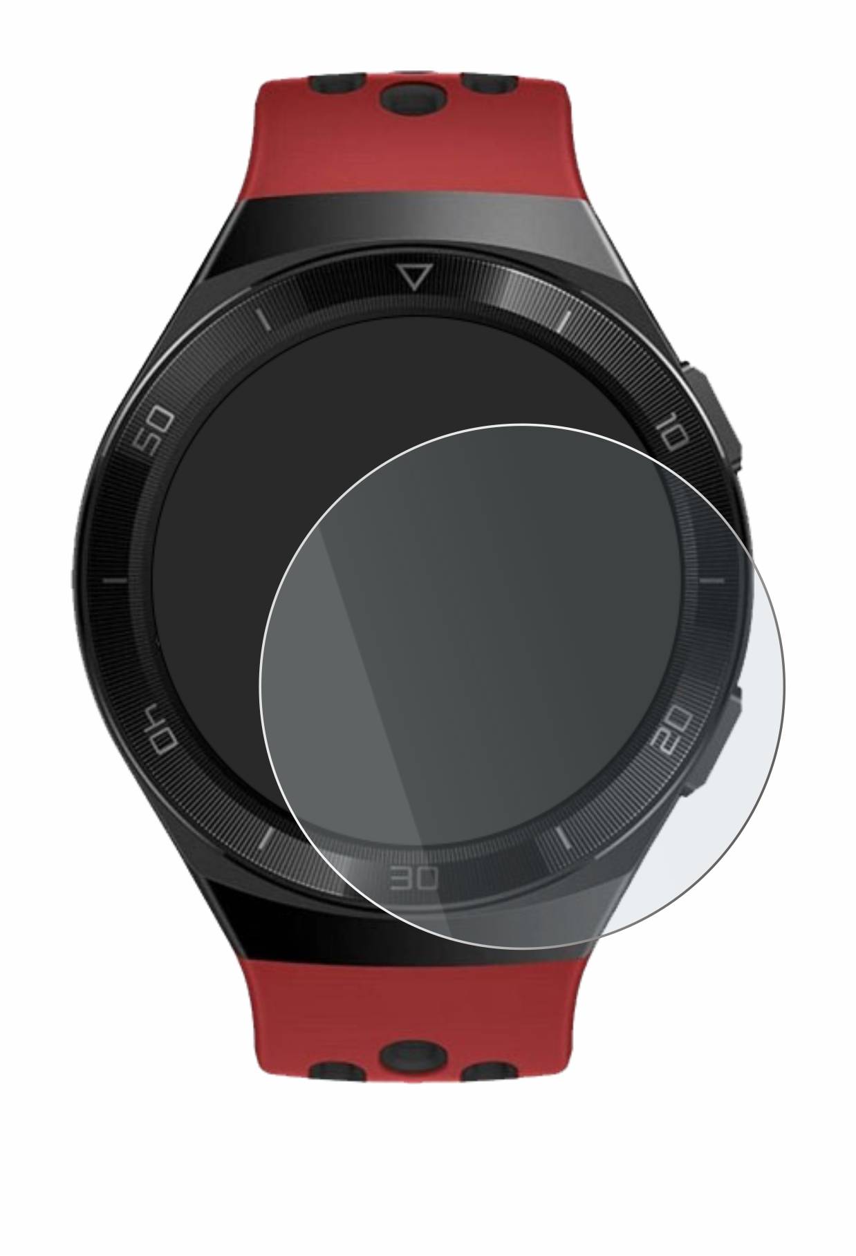 upscreen Hybrid Glass Matte Premium Schutzglas Folie für Huawei Watch GT